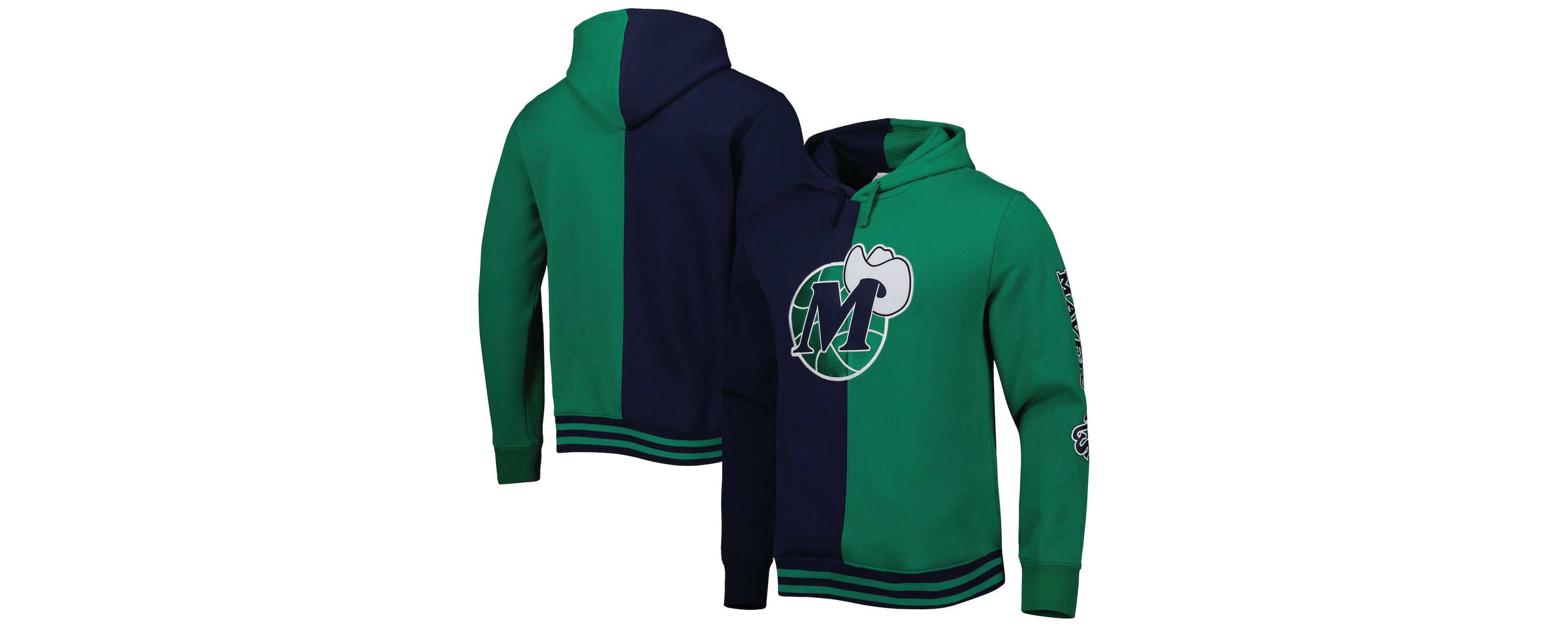 NBA Dallas Mavericks Hardwood Classics Split Pullover Hoodie