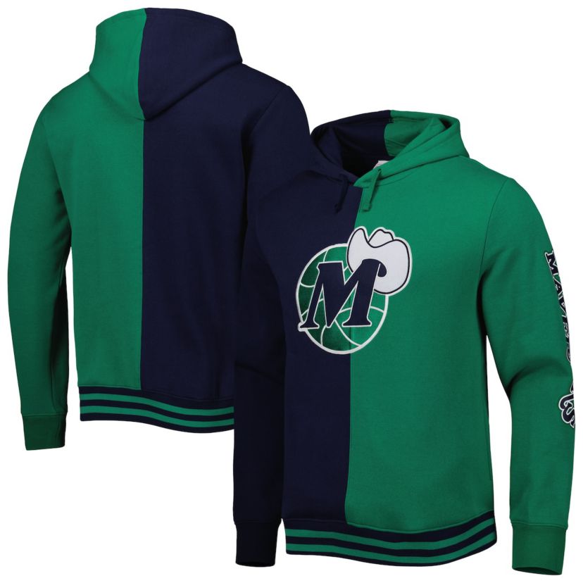 NBA Dallas Mavericks Hardwood Classics Split Pullover Hoodie