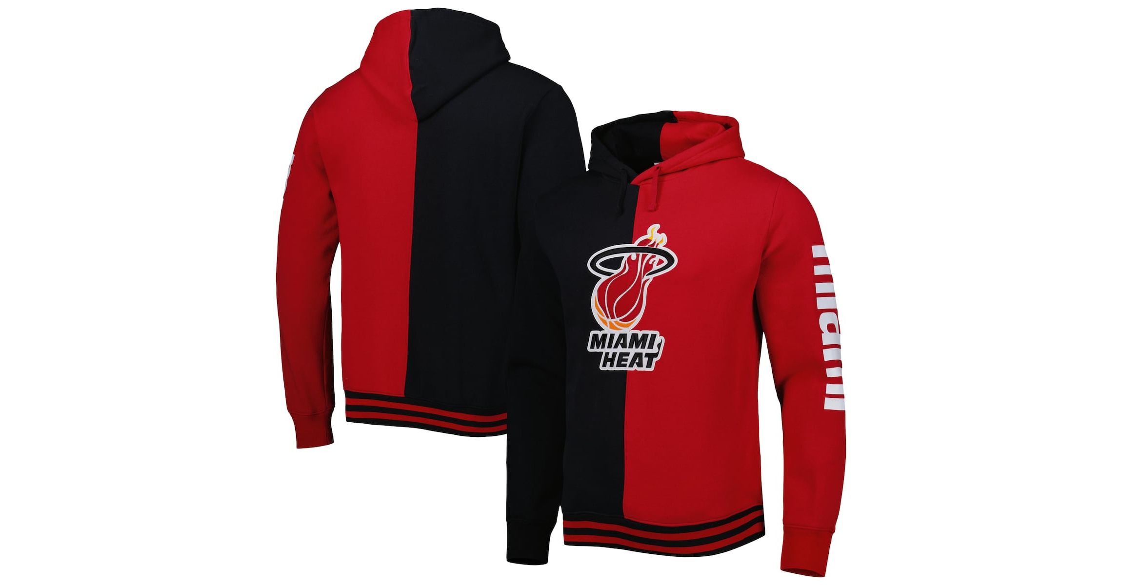 NBA Miami Heat Hardwood Classics Split Pullover Hoodie