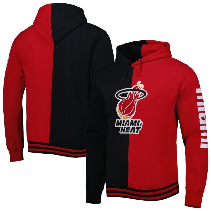 NBA Miami Heat Hardwood Classics Split Pullover Hoodie