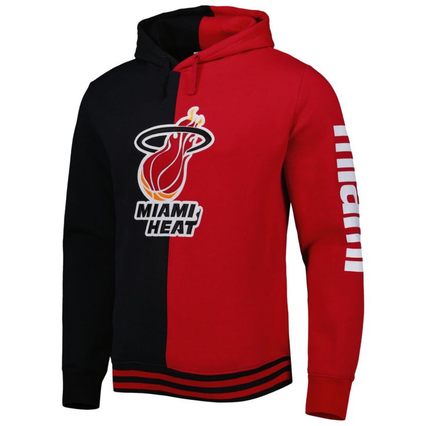 NBA Miami Heat Hardwood Classics Split Pullover Hoodie