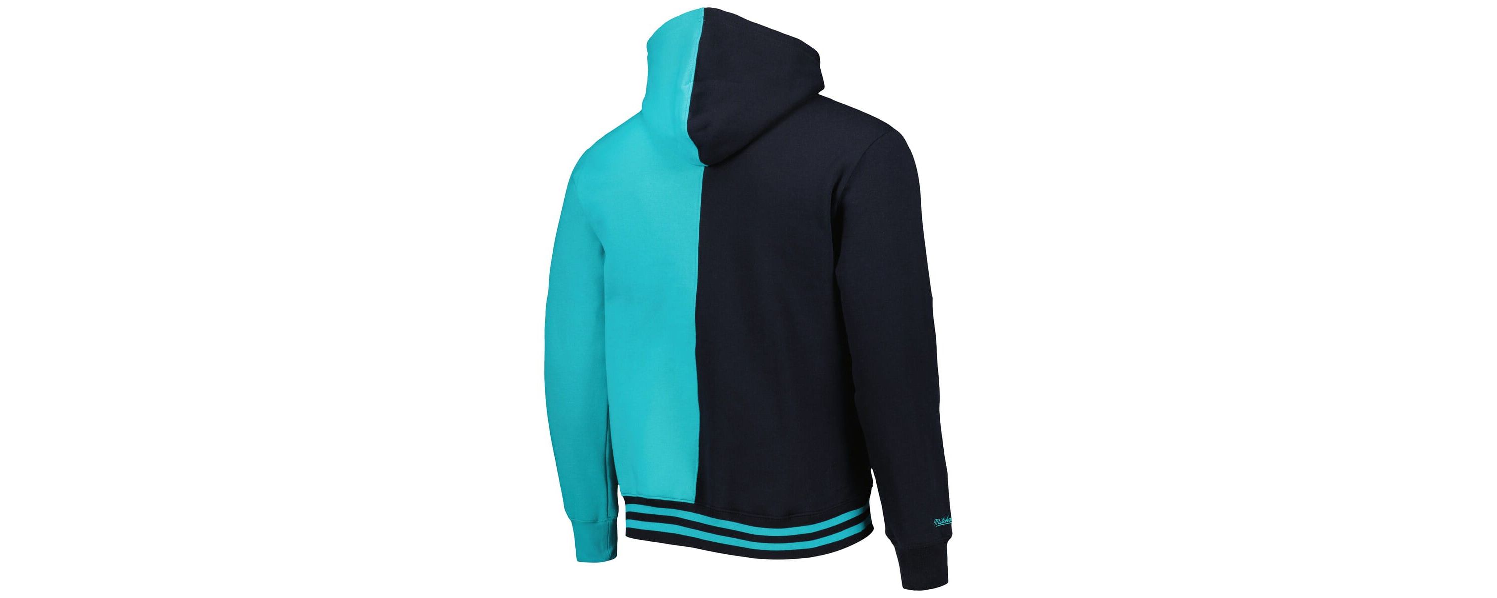 NBA Black/Teal San Antonio Spurs Hardwood Classics Split Pullover Hoodie