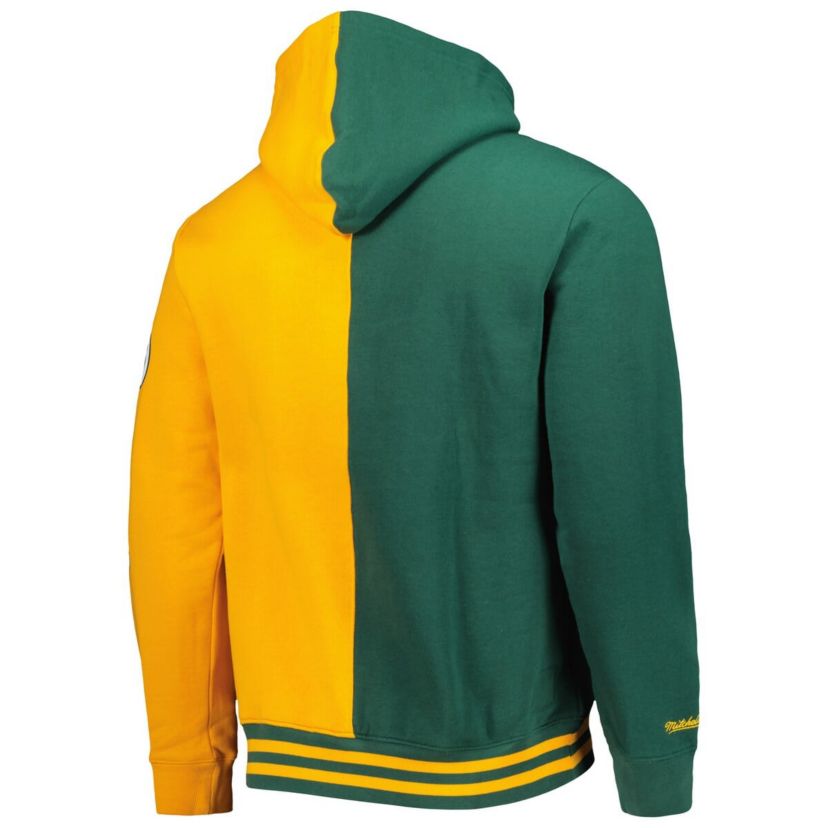 Hardwood Classic Teams Seattle SuperSonics Hardwood Classics Split Pullover Hoodie