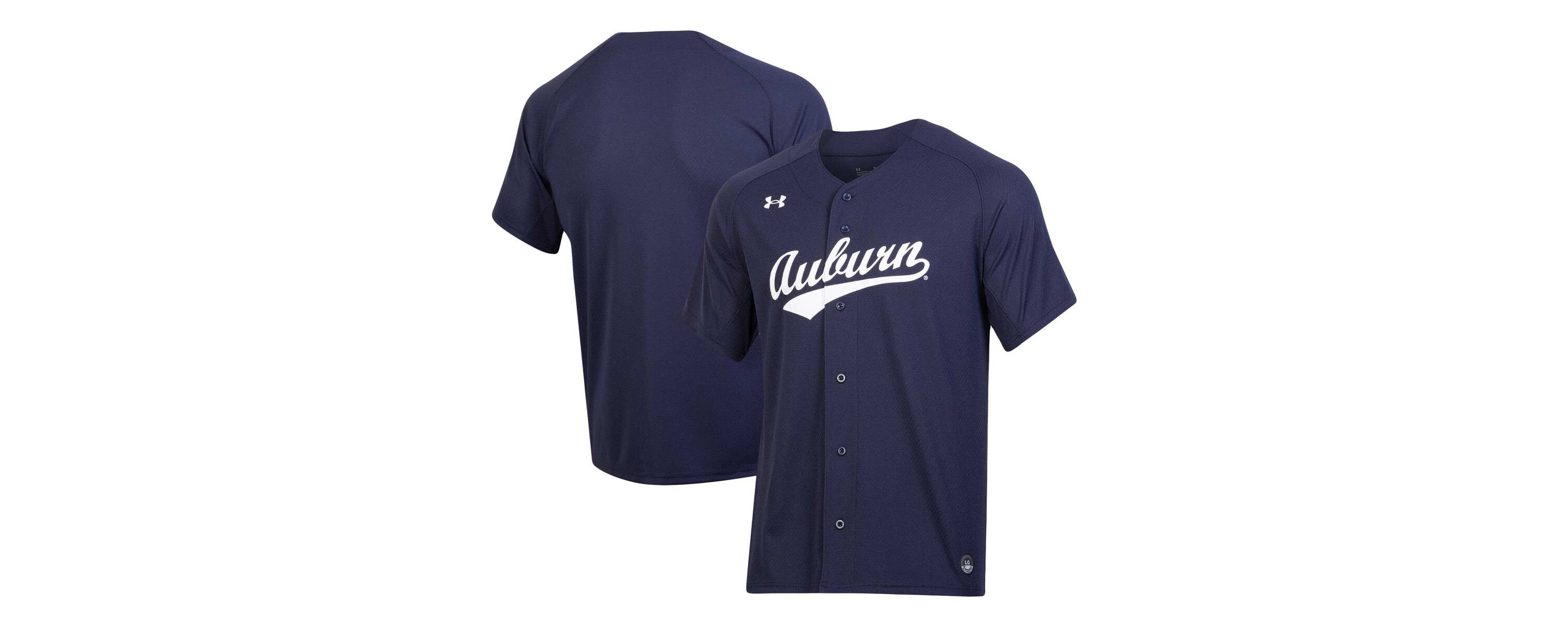 NCAA Under Armour Auburn Tigers Replica Baseball Jersey