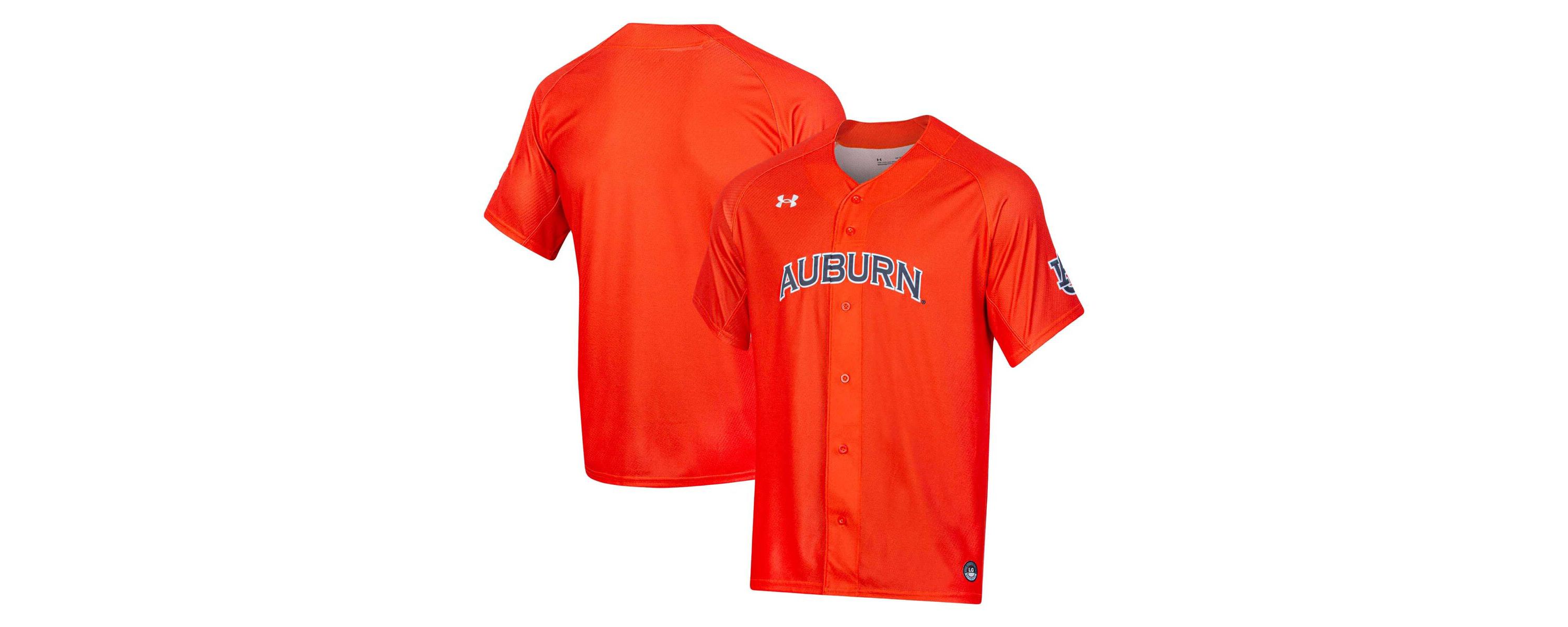 NCAA Under Armour Auburn Tigers Replica Baseball Jersey