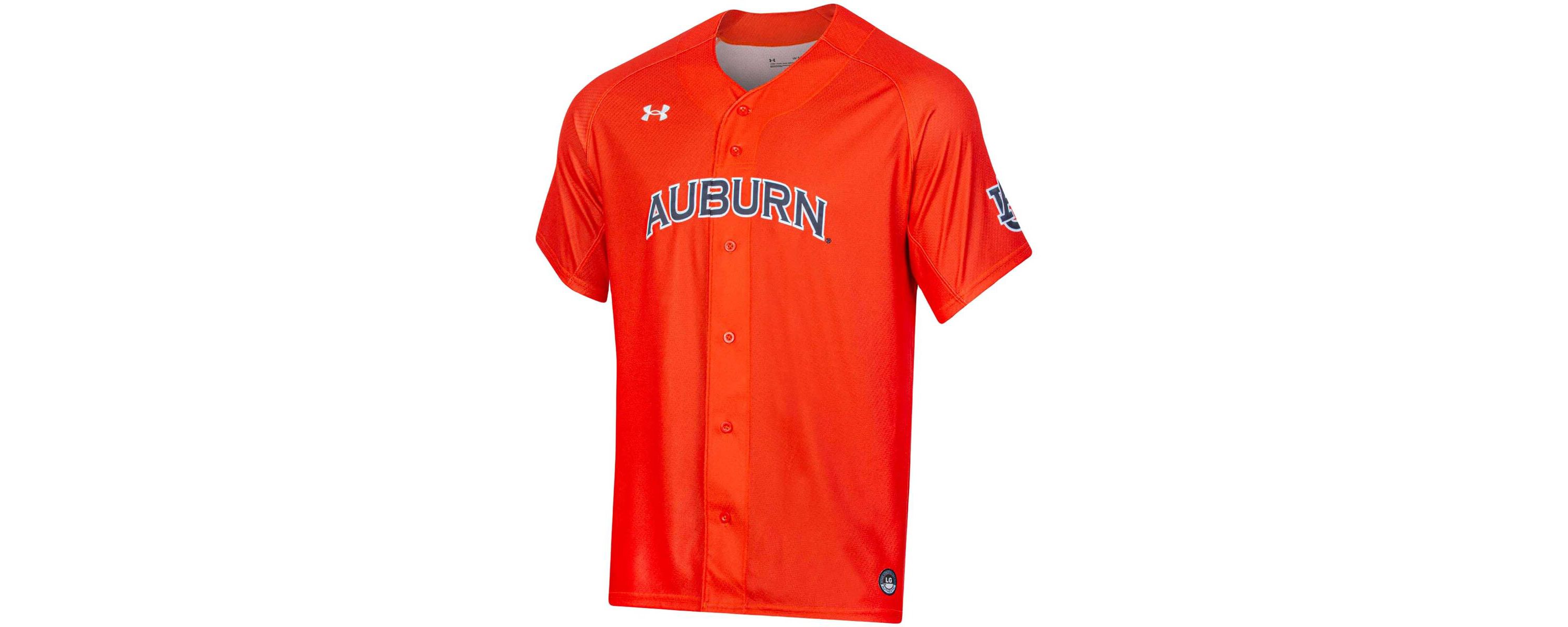 NCAA Under Armour Auburn Tigers Replica Baseball Jersey