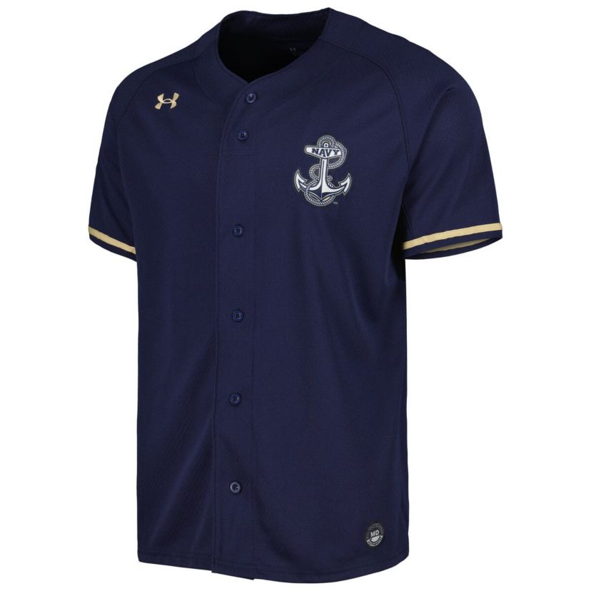 Navy Midshipmen NCAA Under Armour Midshipmen Replica Baseball Jersey