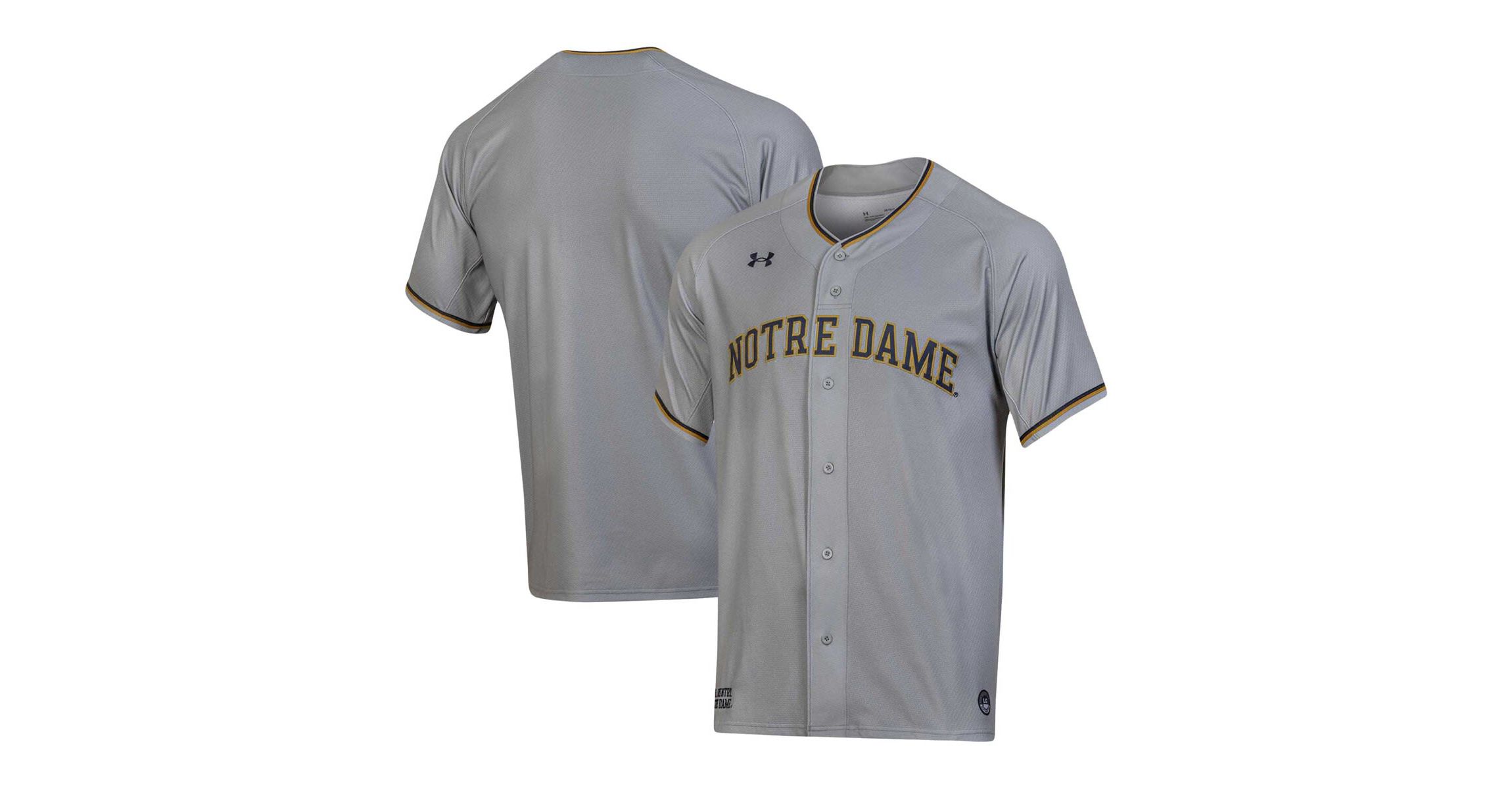 NCAA Under Armour Notre Dame Fighting Irish Replica Baseball Jersey
