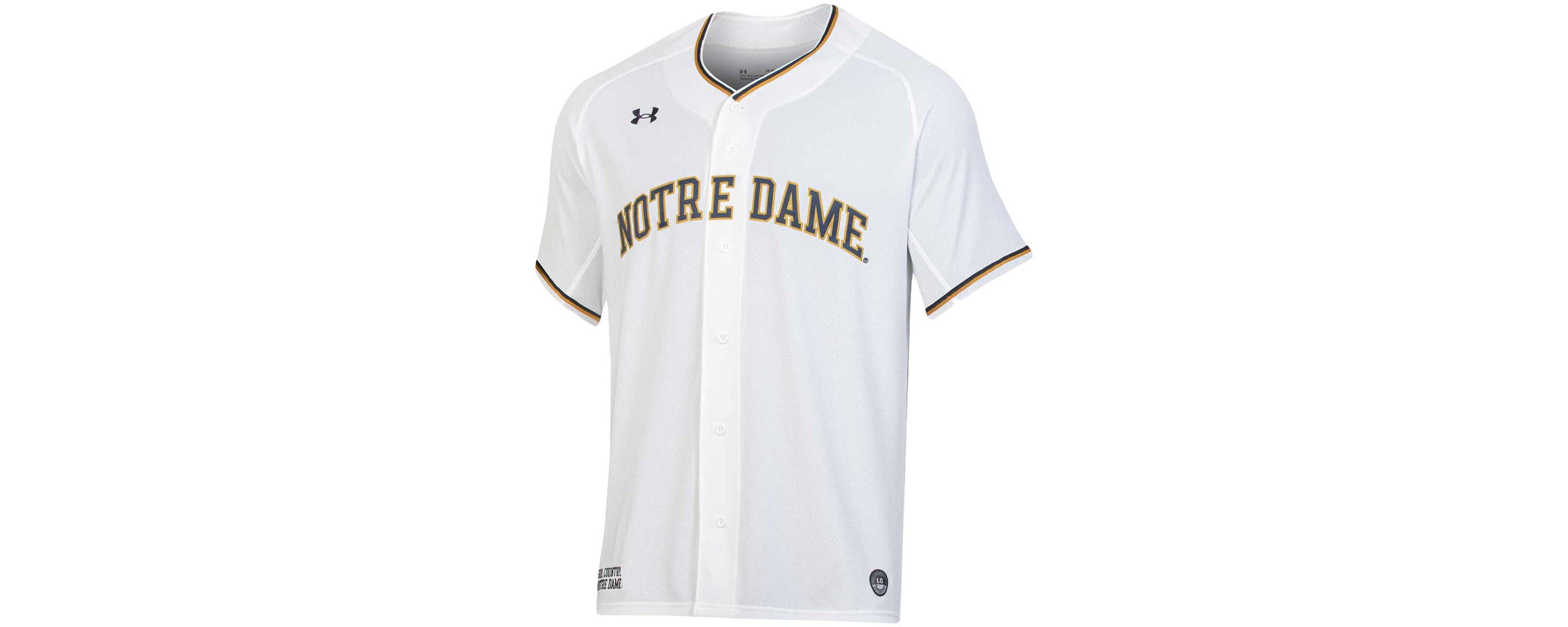 NCAA Under Armour Notre Dame Fighting Irish Replica Baseball Jersey