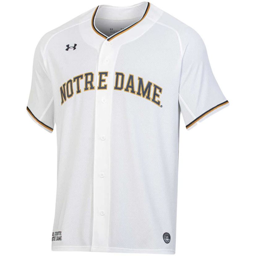NCAA Under Armour Notre Dame Fighting Irish Replica Baseball Jersey