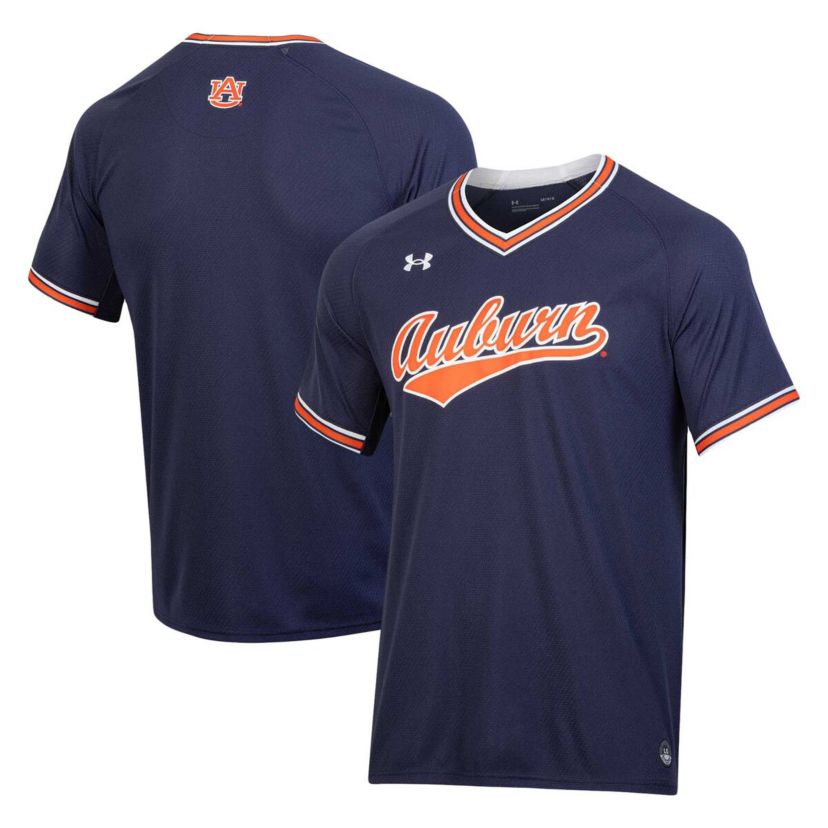 NCAA Under Armour Auburn Tigers Softball V-Neck Jersey