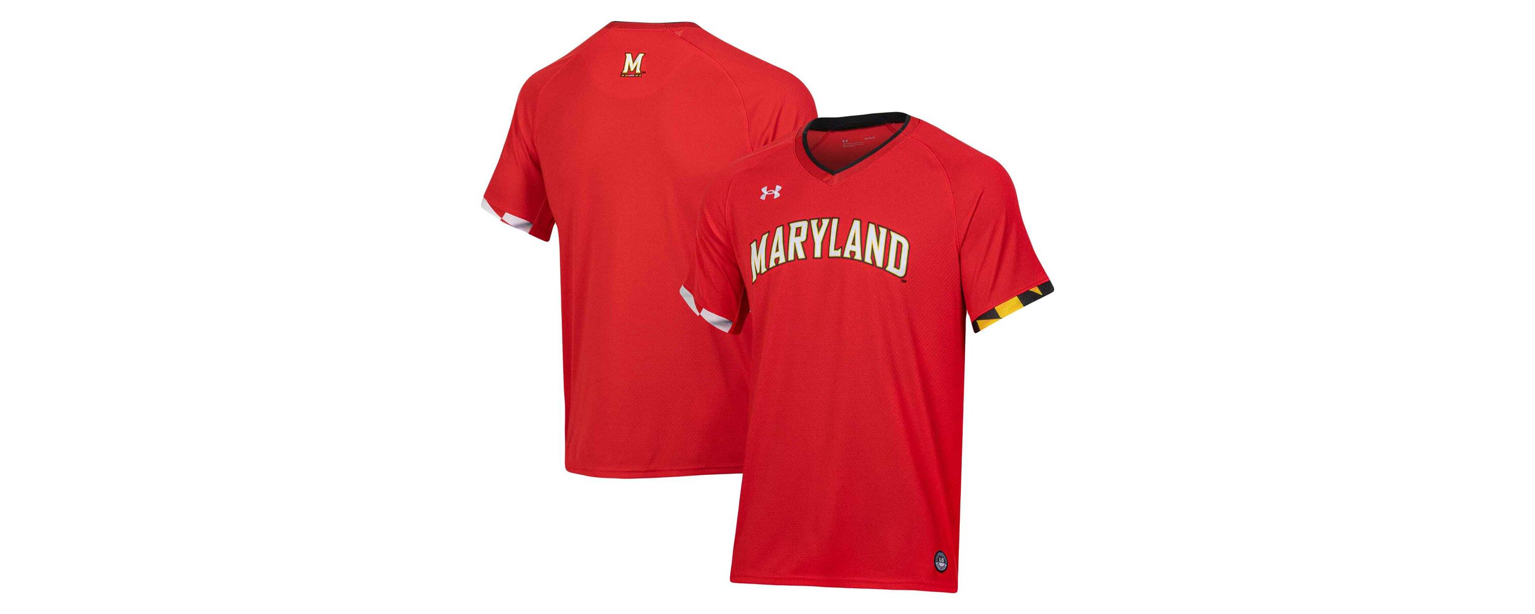 NCAA Under Armour Maryland Terrapins Softball V-Neck Jersey