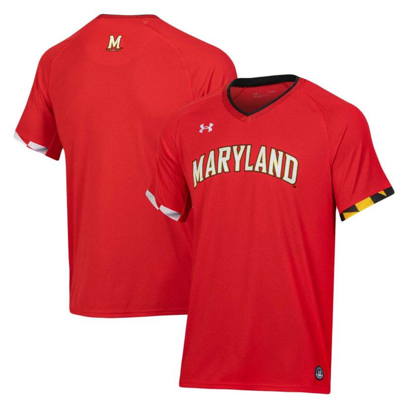 NCAA Under Armour Maryland Terrapins Softball V-Neck Jersey