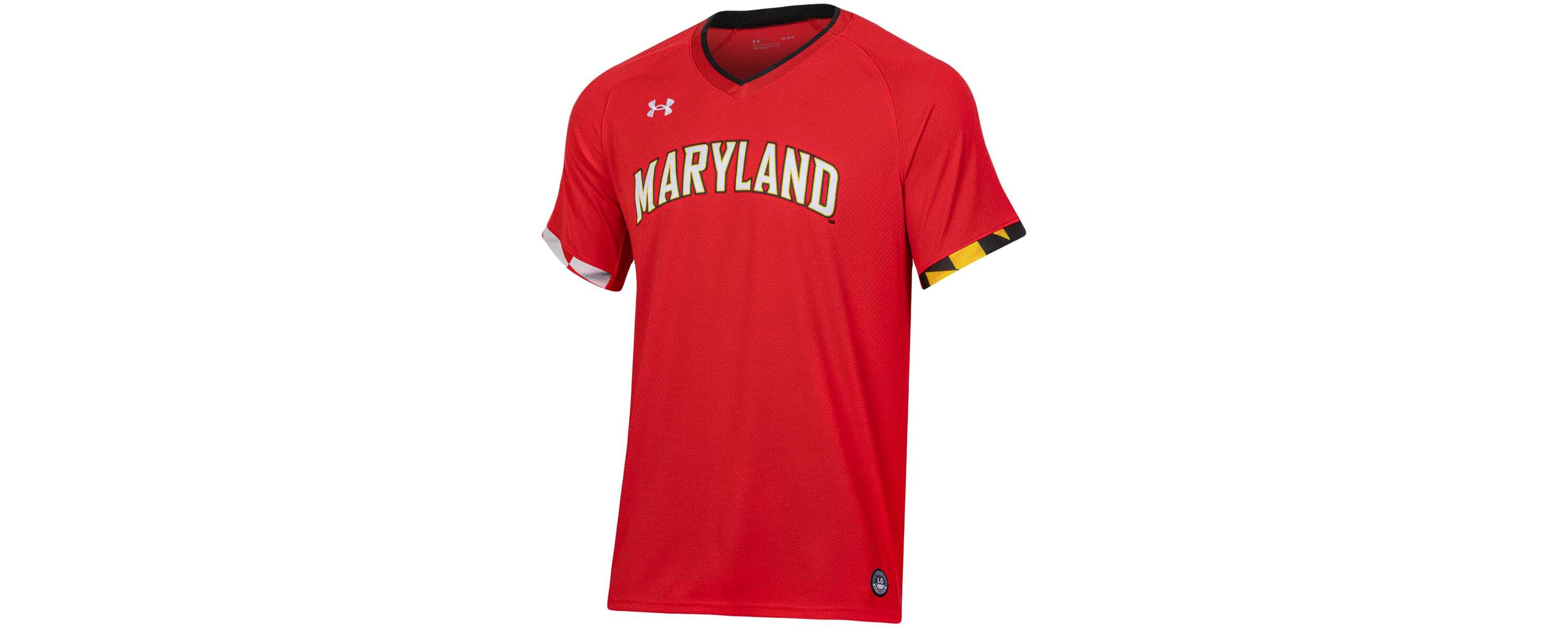 NCAA Under Armour Maryland Terrapins Softball V-Neck Jersey