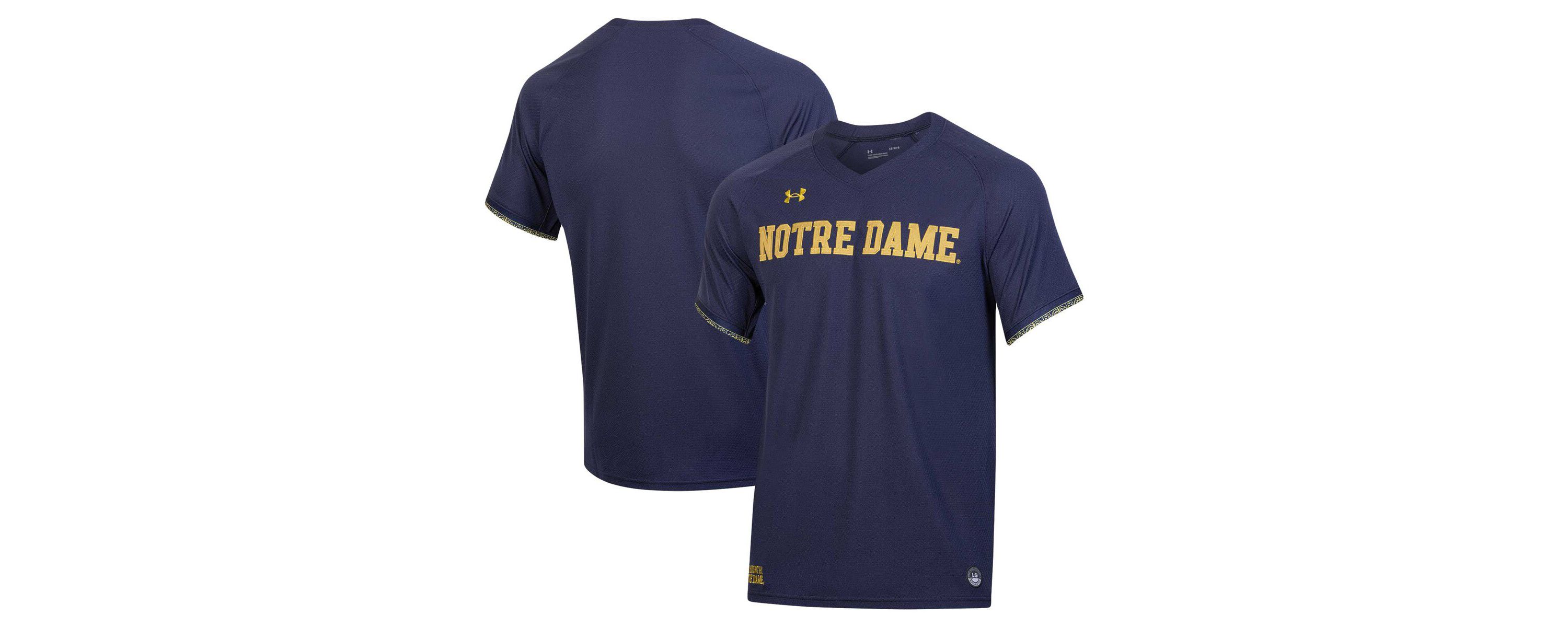 NCAA Under Armour Notre Dame Fighting Irish Softball V-Neck Jersey