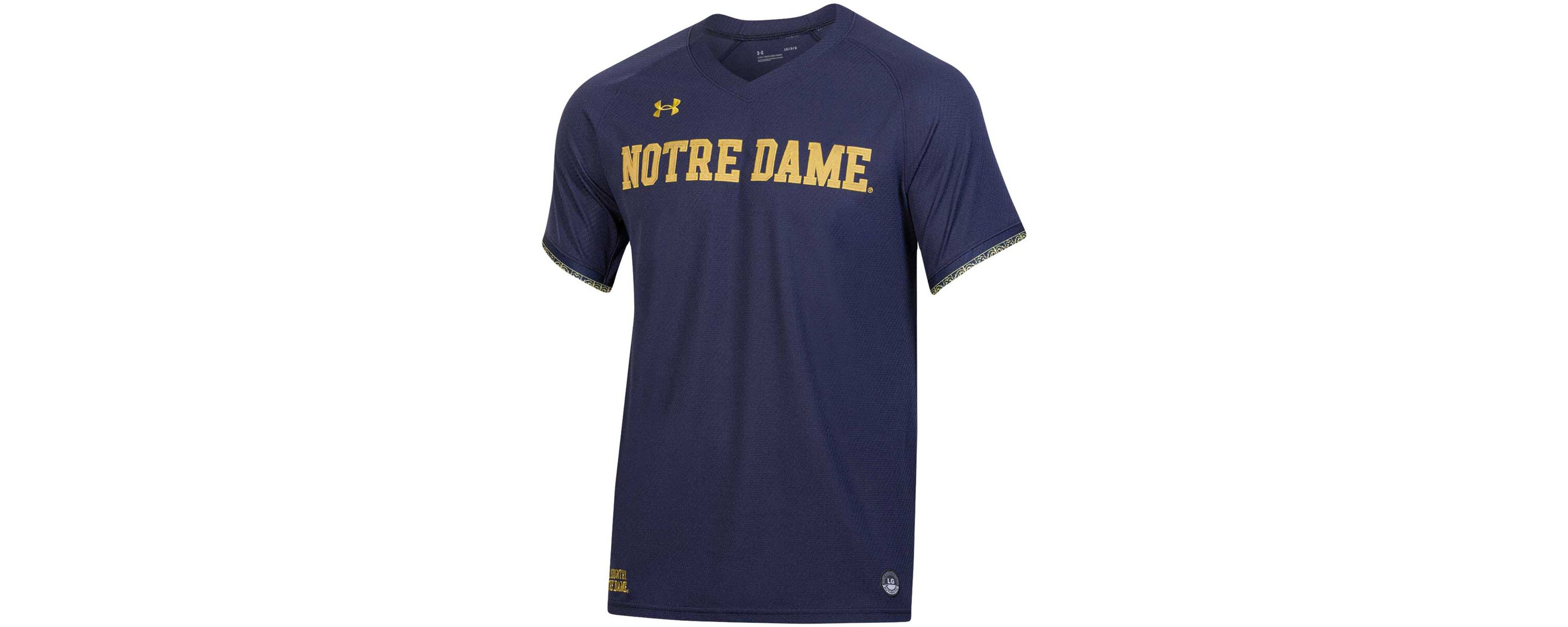 NCAA Under Armour Notre Dame Fighting Irish Softball V-Neck Jersey