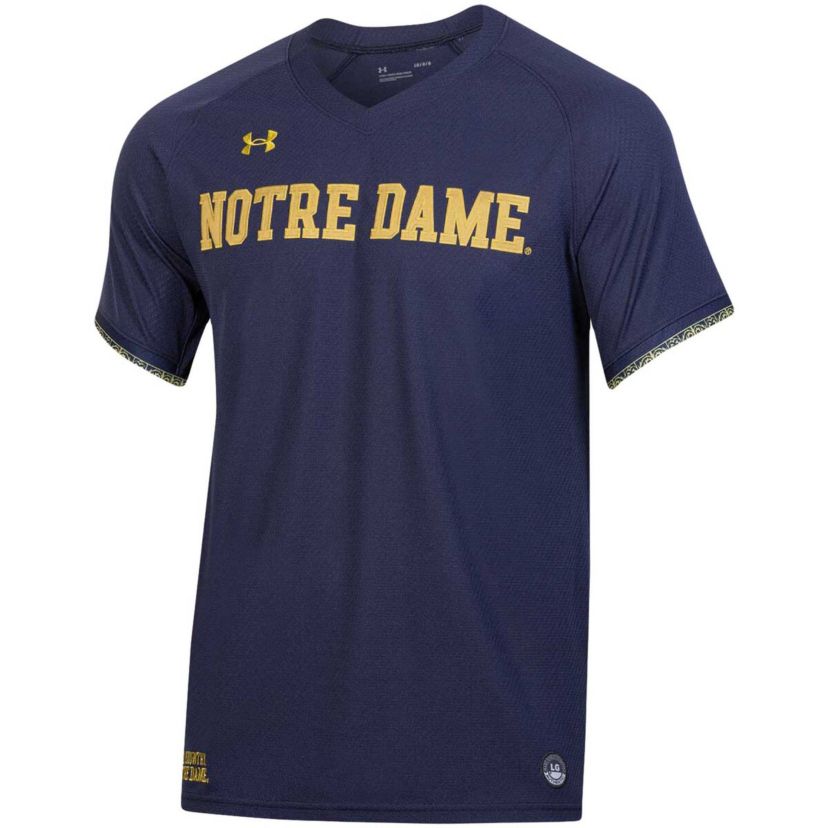 NCAA Under Armour Notre Dame Fighting Irish Softball V-Neck Jersey