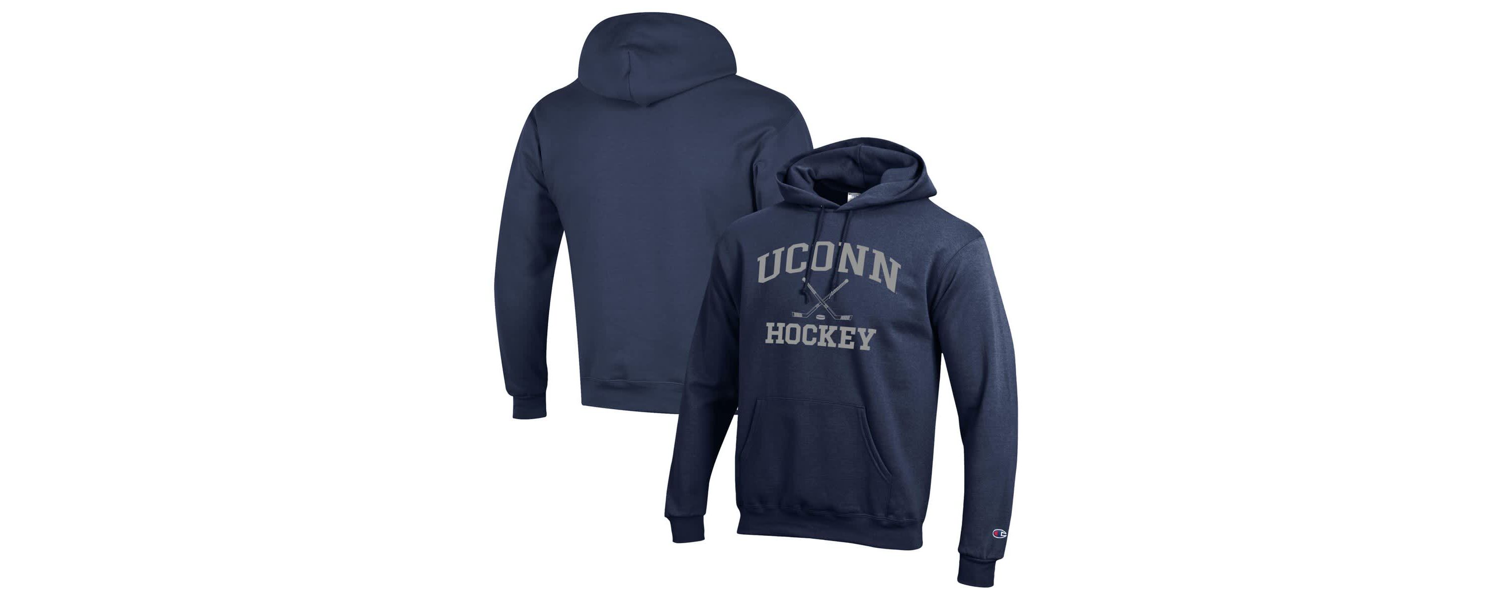 Connecticut Huskies NCAA UConn Huskies Hockey Icon Powerblend Pullover Hoodie