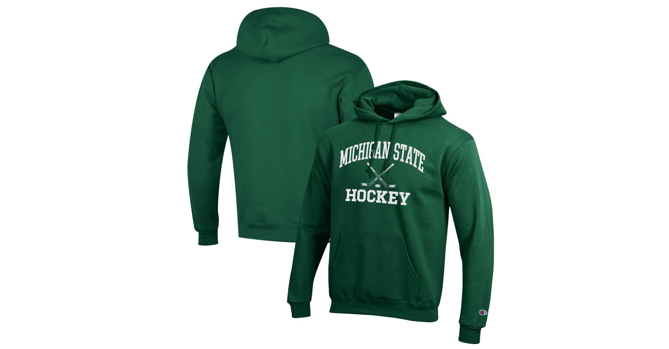 NCAA Michigan State Spartans Hockey Icon Powerblend Pullover Hoodie