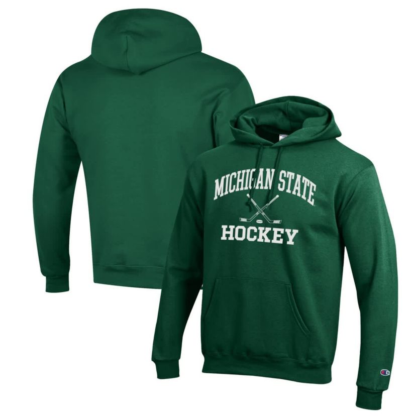 NCAA Michigan State Spartans Hockey Icon Powerblend Pullover Hoodie