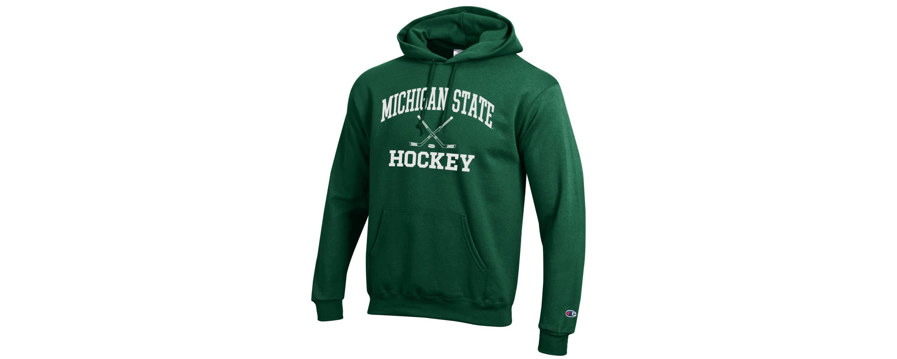 NCAA Michigan State Spartans Hockey Icon Powerblend Pullover Hoodie