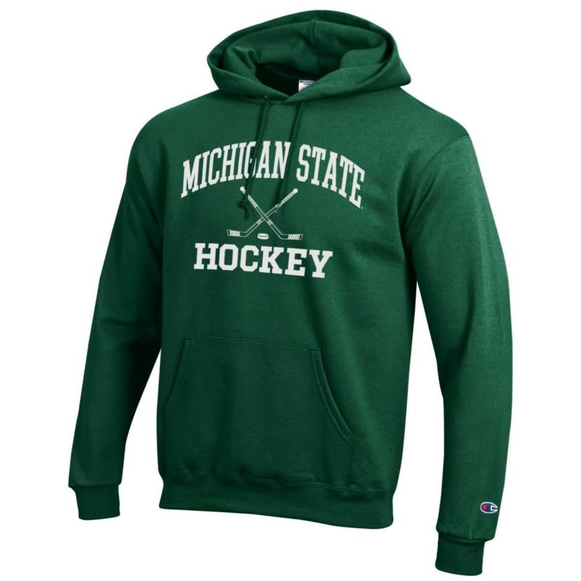 NCAA Michigan State Spartans Hockey Icon Powerblend Pullover Hoodie