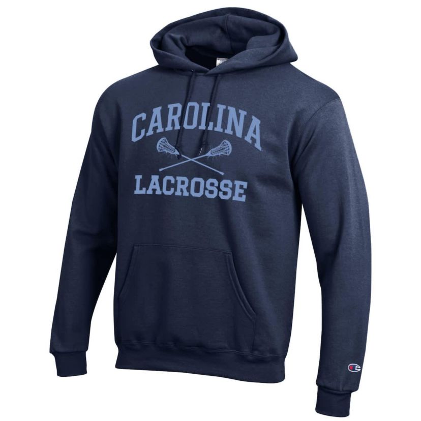 NCAA North Carolina Tar Heels Lacrosse Icon Powerblend Pullover Hoodie