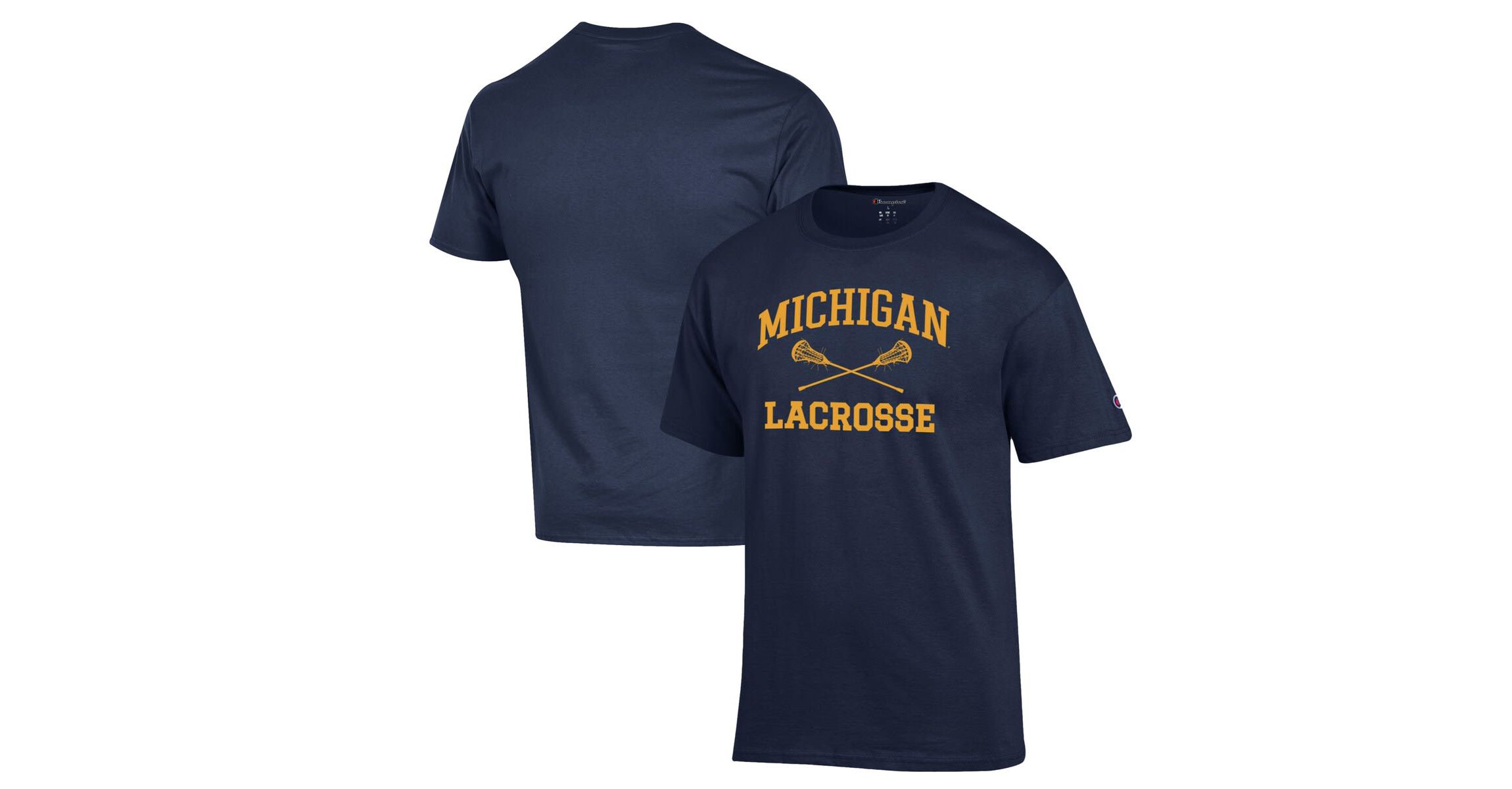 NCAA Michigan Wolverines Lacrosse Icon Powerblend T-Shirt