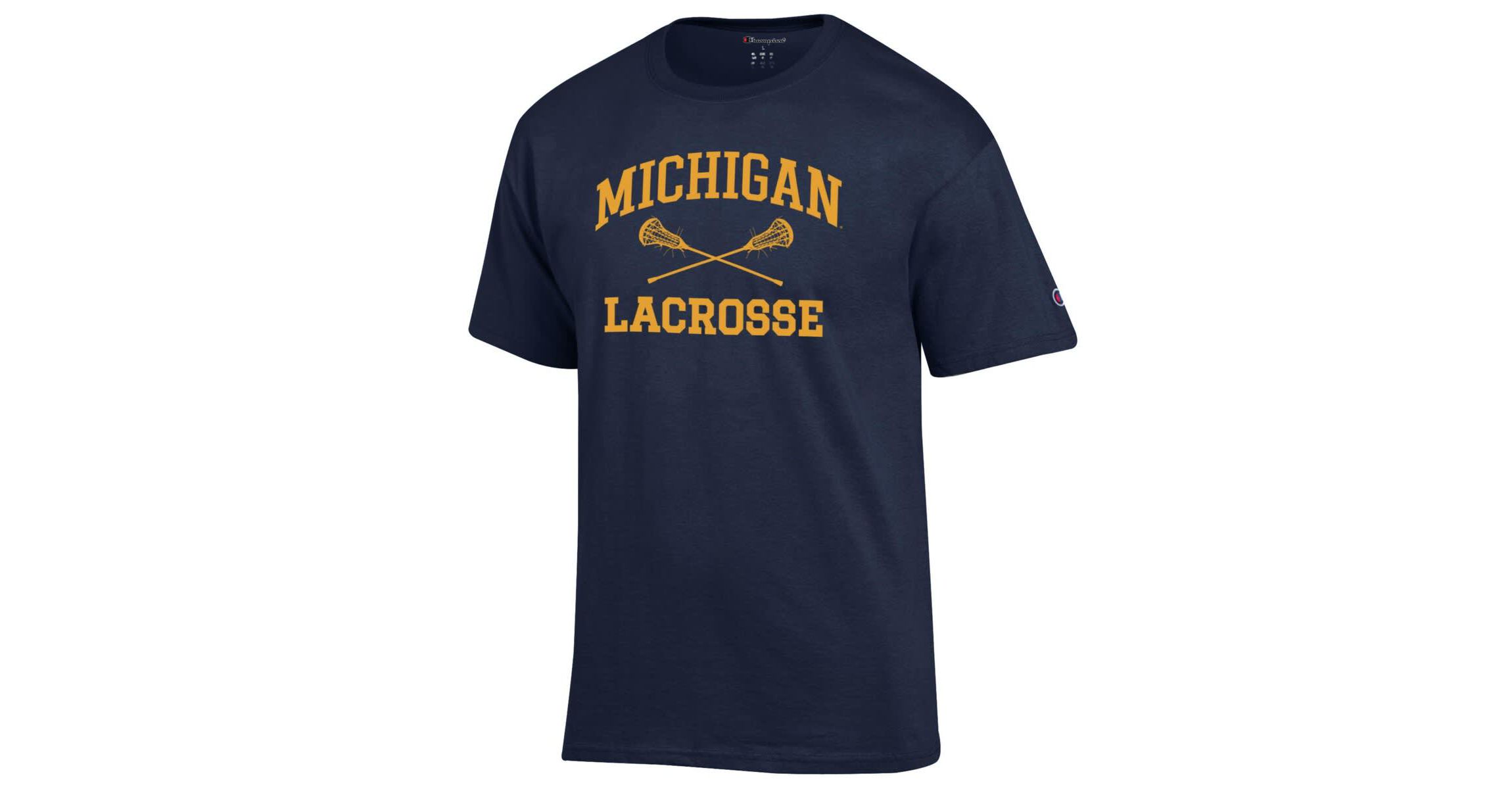 NCAA Michigan Wolverines Lacrosse Icon Powerblend T-Shirt