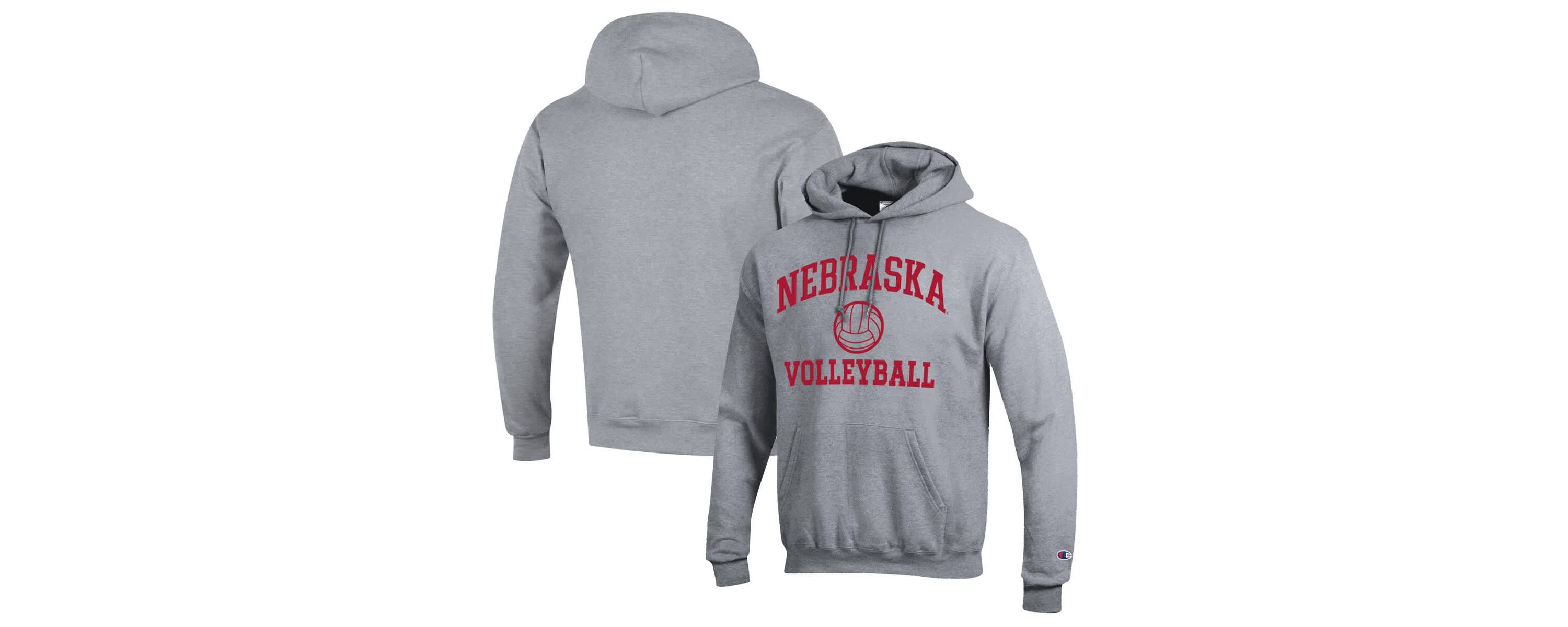 NCAA Nebraska Huskers Volleyball Icon Powerblend Pullover Hoodie