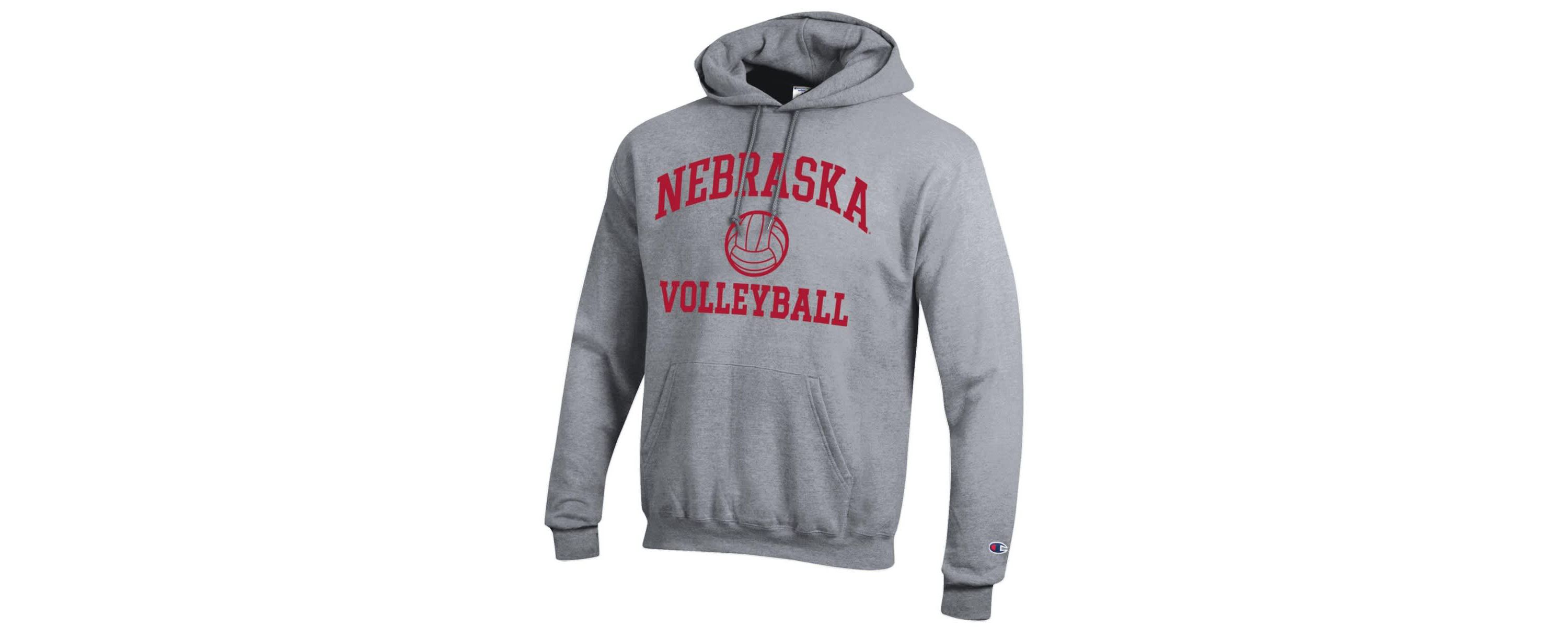 NCAA Nebraska Huskers Volleyball Icon Powerblend Pullover Hoodie