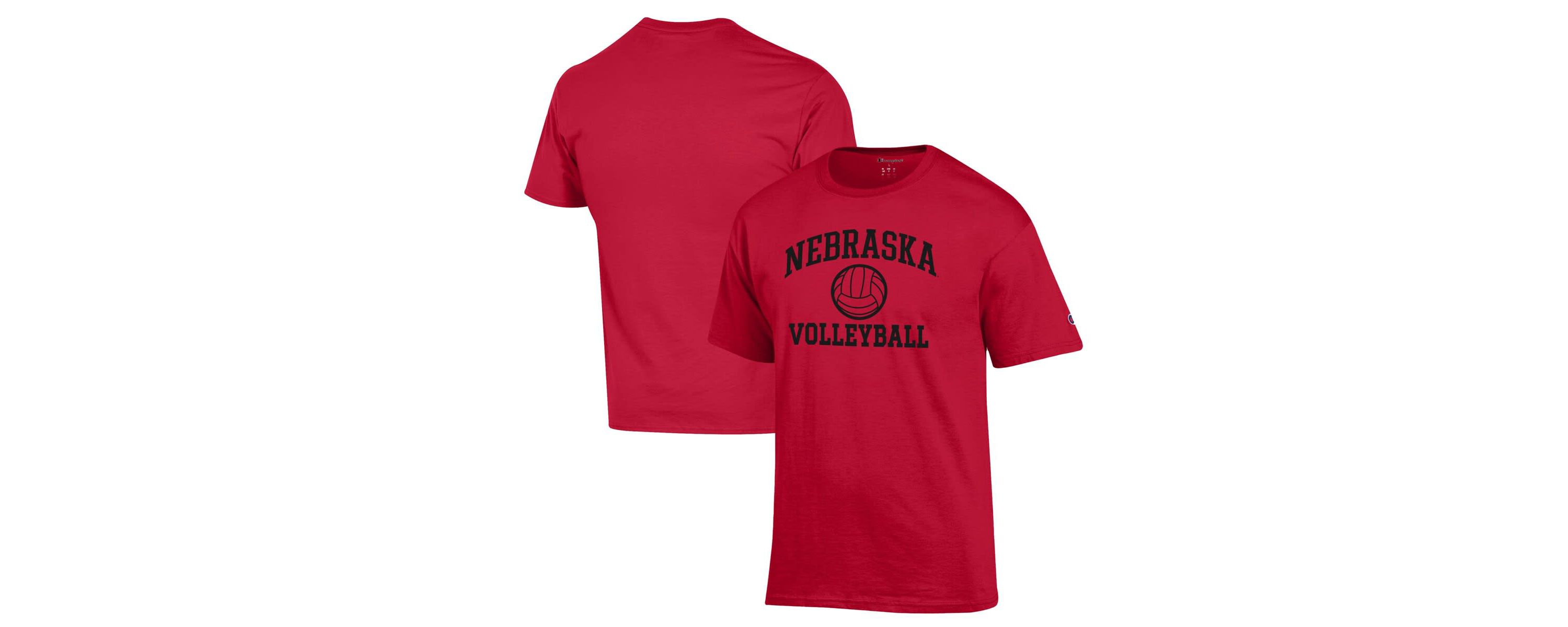 NCAA Nebraska Huskers Volleyball Icon Powerblend T-Shirt