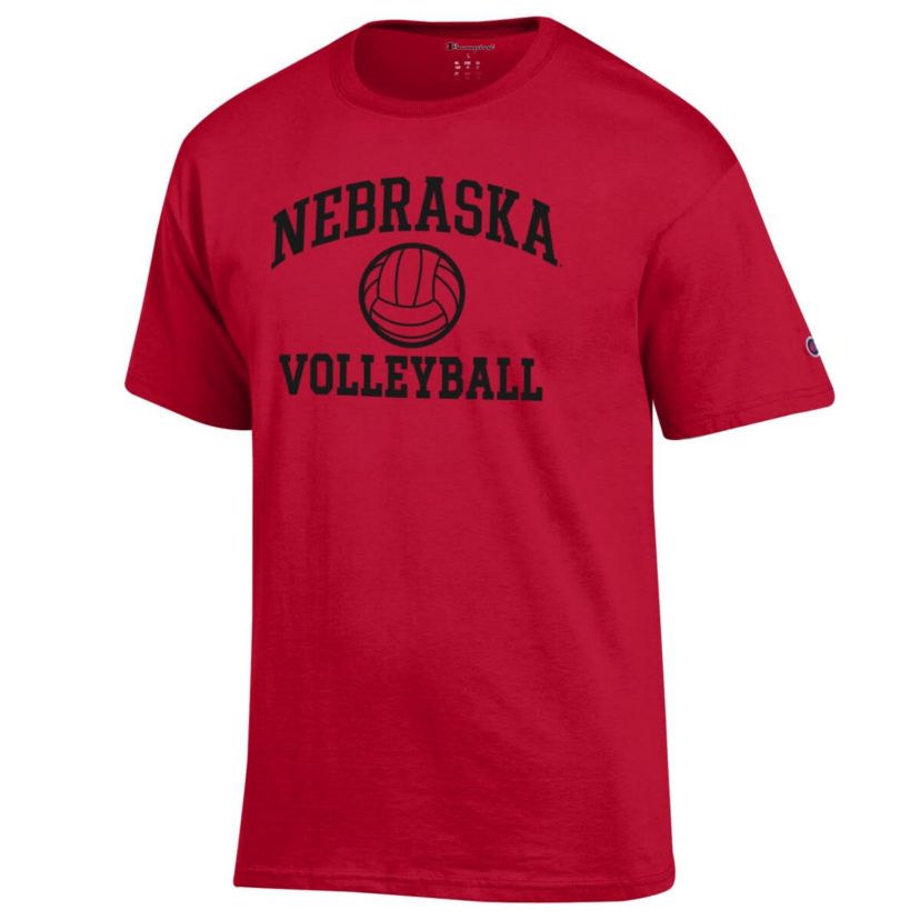 NCAA Nebraska Huskers Volleyball Icon Powerblend T-Shirt