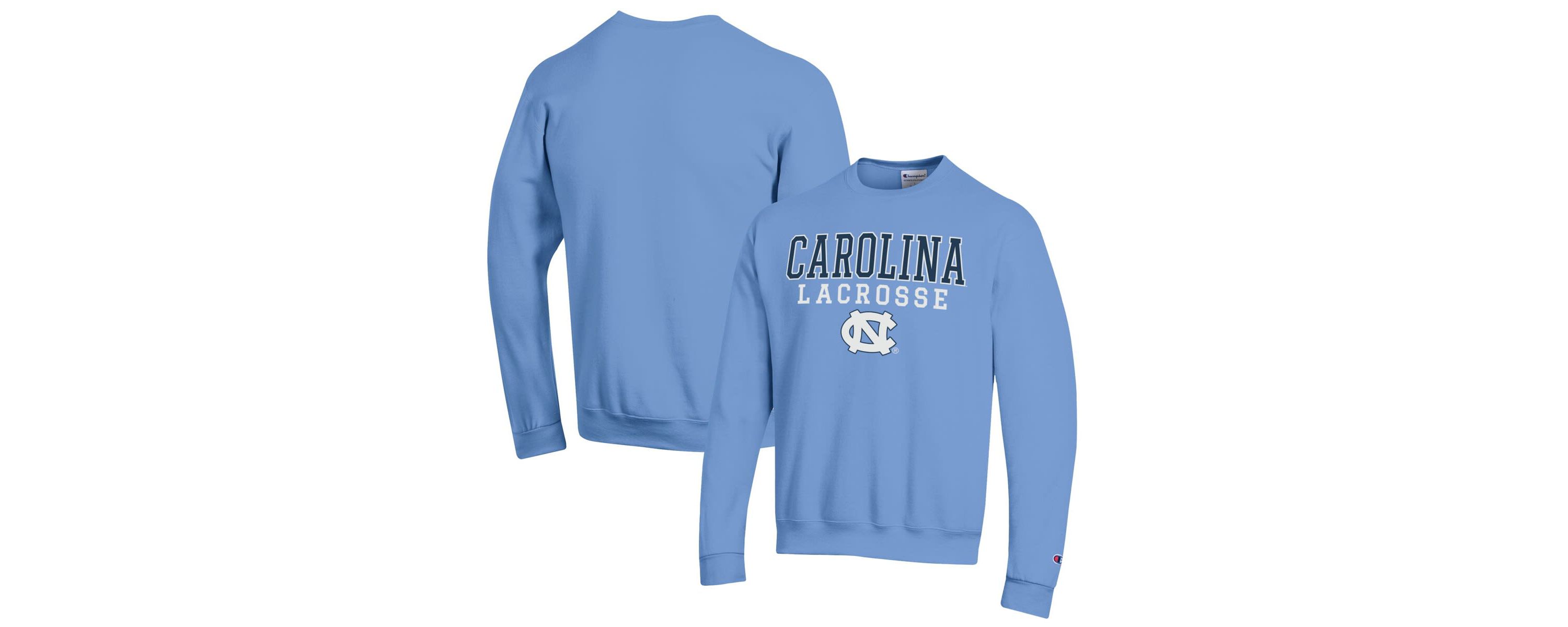 NCAA Carolina North Carolina Tar Heels Stack Logo Lacrosse Powerblend Pullover Sweatshirt