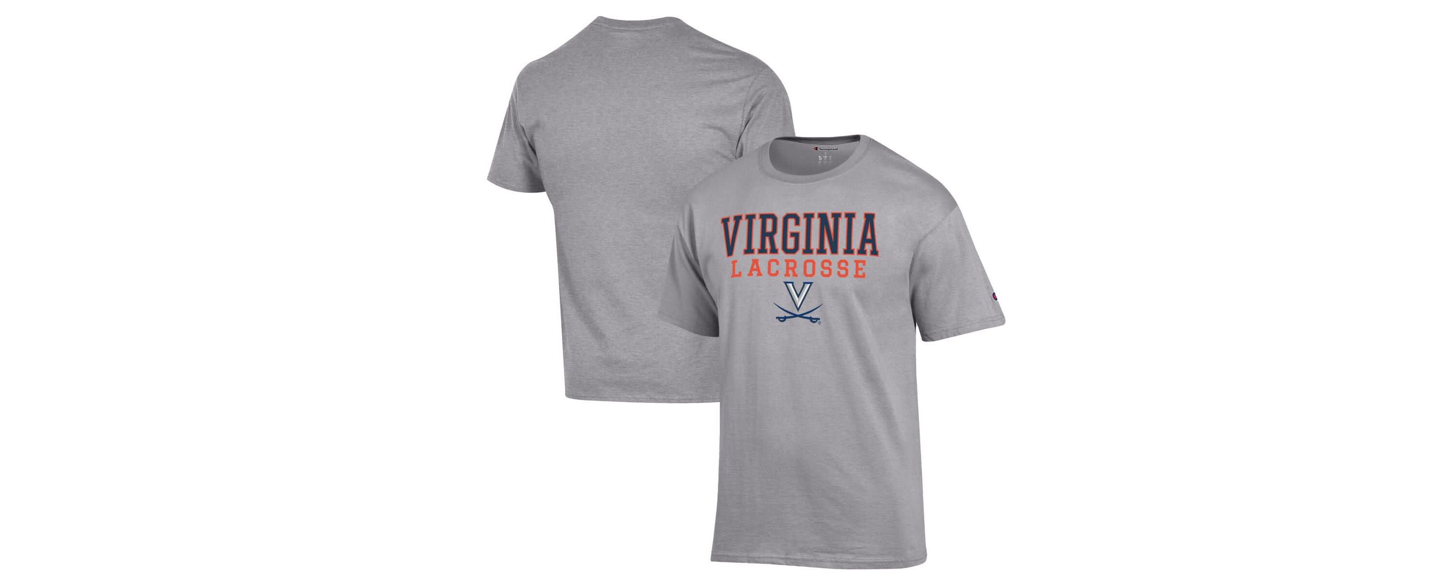 NCAA Virginia Cavaliers Stack Logo Lacrosse Powerblend T-Shirt