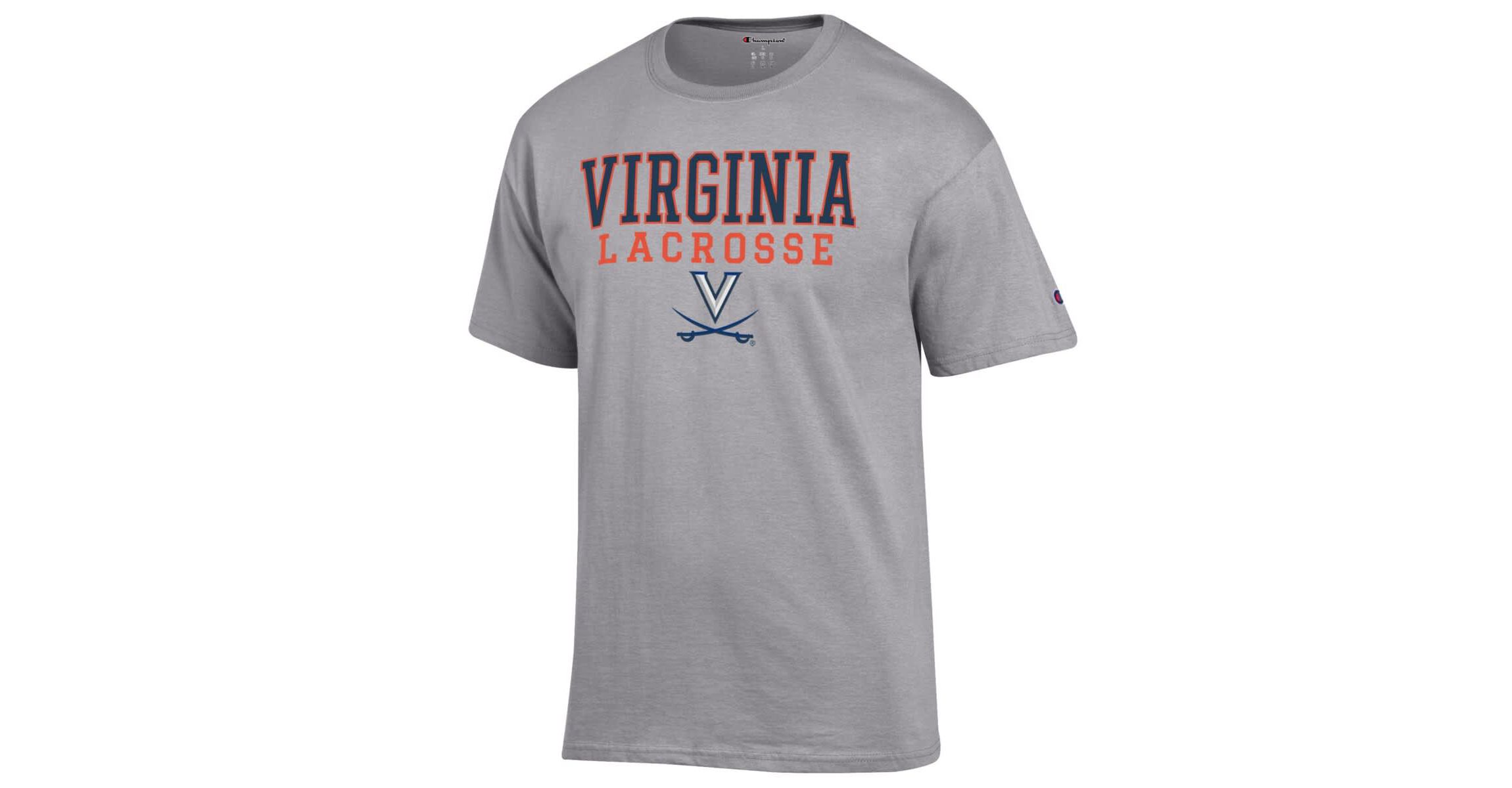 NCAA Virginia Cavaliers Stack Logo Lacrosse Powerblend T-Shirt