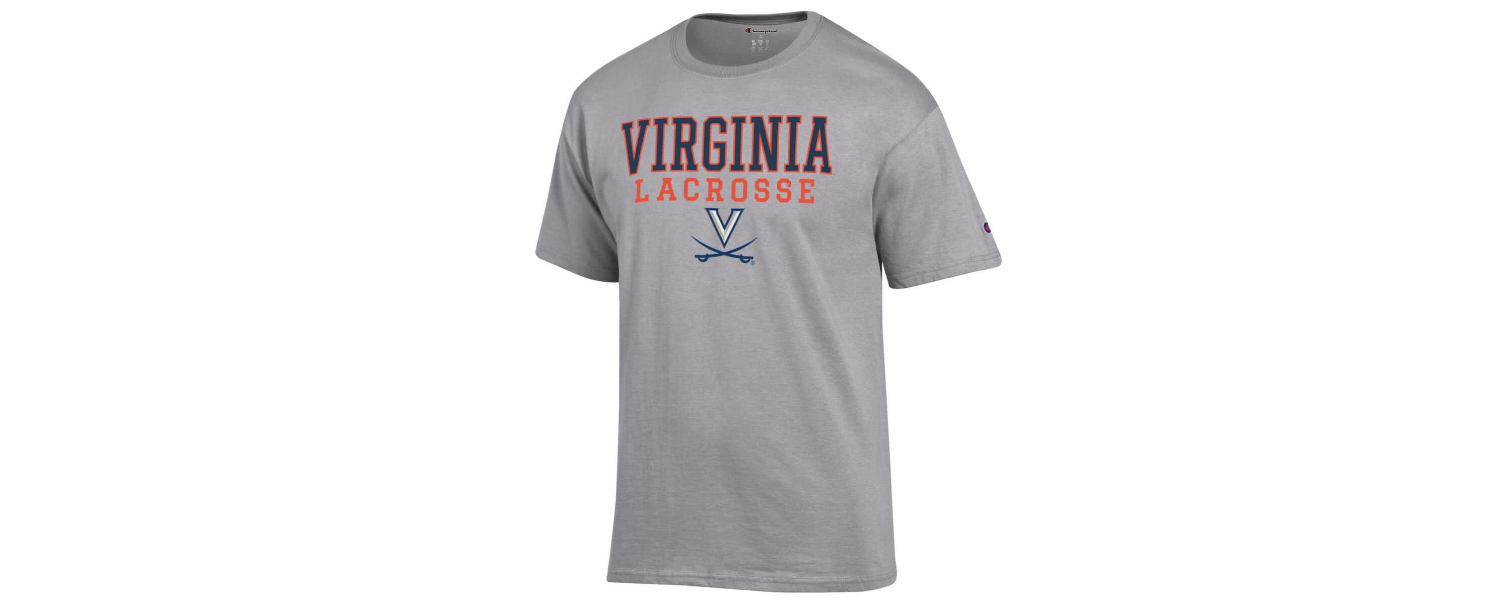 NCAA Virginia Cavaliers Stack Logo Lacrosse Powerblend T-Shirt