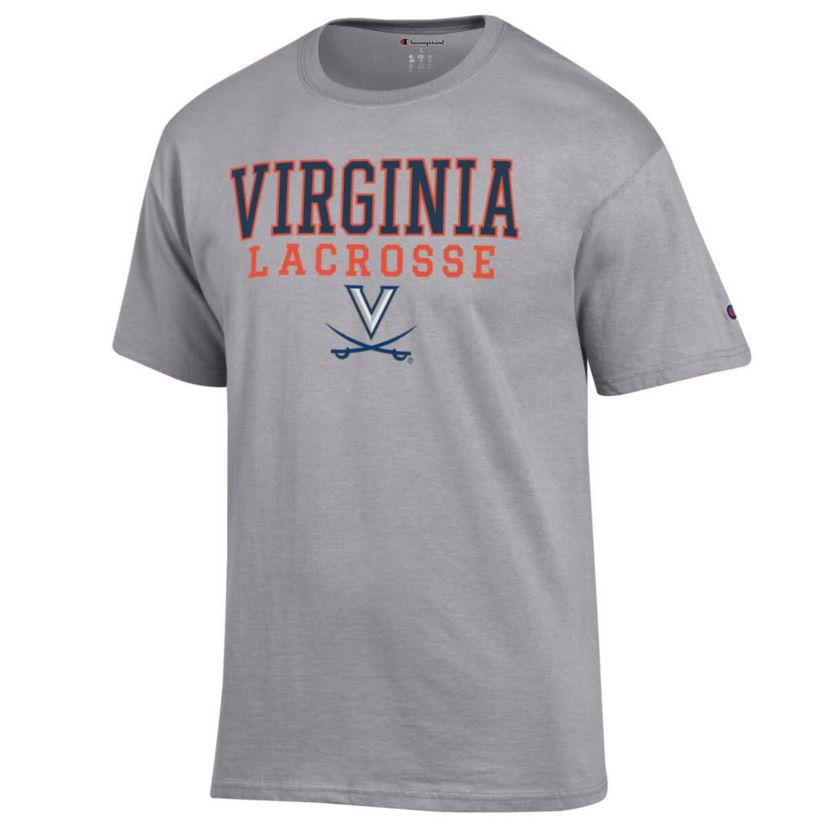 NCAA Virginia Cavaliers Stack Logo Lacrosse Powerblend T-Shirt