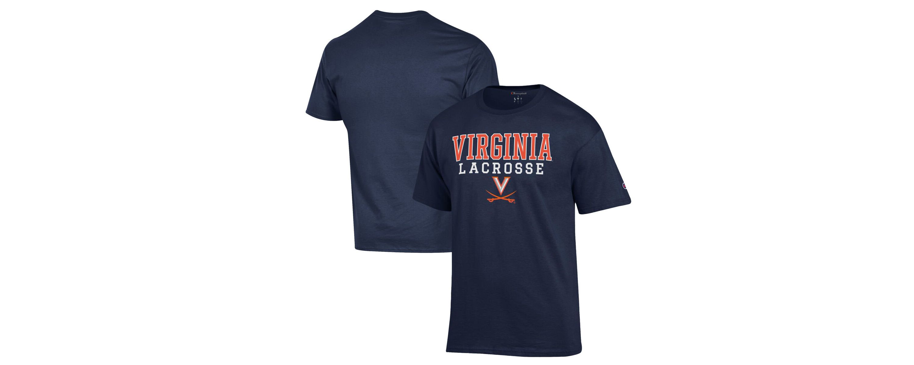 NCAA Virginia Cavaliers Stack Logo Lacrosse Powerblend T-Shirt