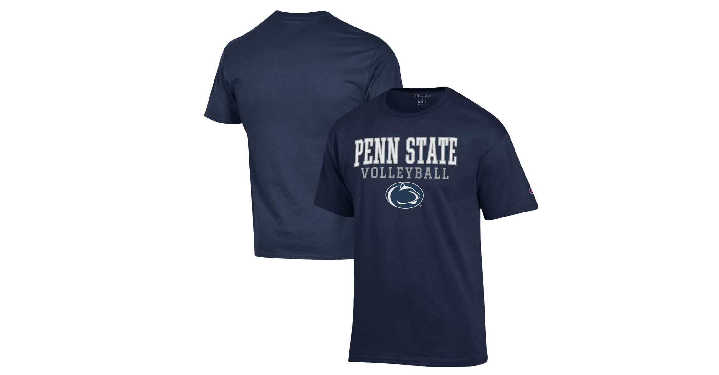 NCAA Penn State Nittany Lions Stack Logo Volleyball Powerblend T-Shirt