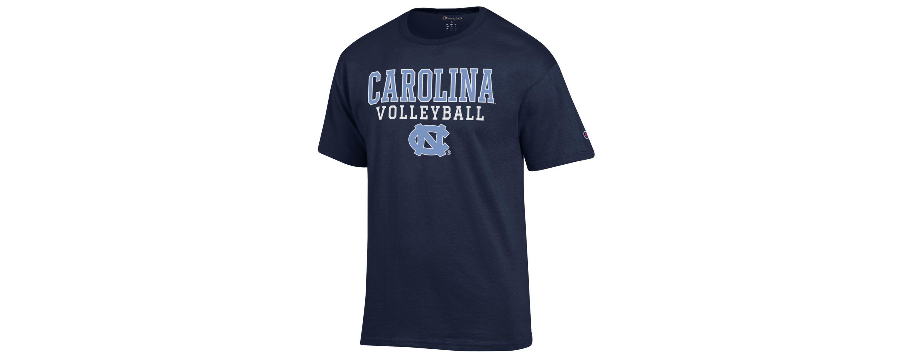 NCAA North Carolina Tar Heels Stack Logo Volleyball Powerblend T-Shirt