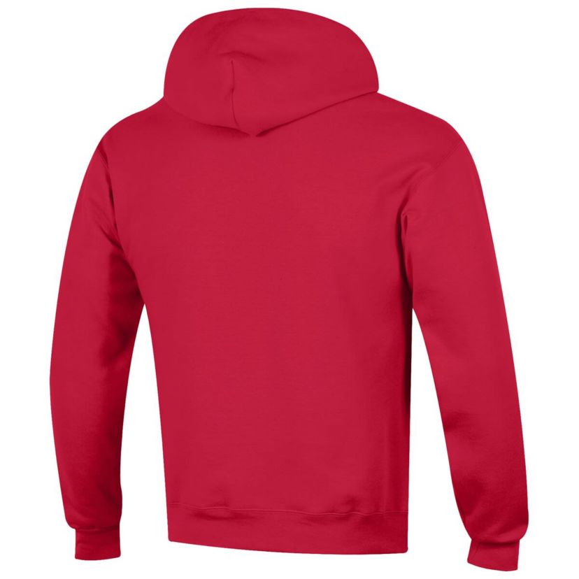 NCAA Nebraska Huskers Stack Logo Volleyball Powerblend Pullover Hoodie