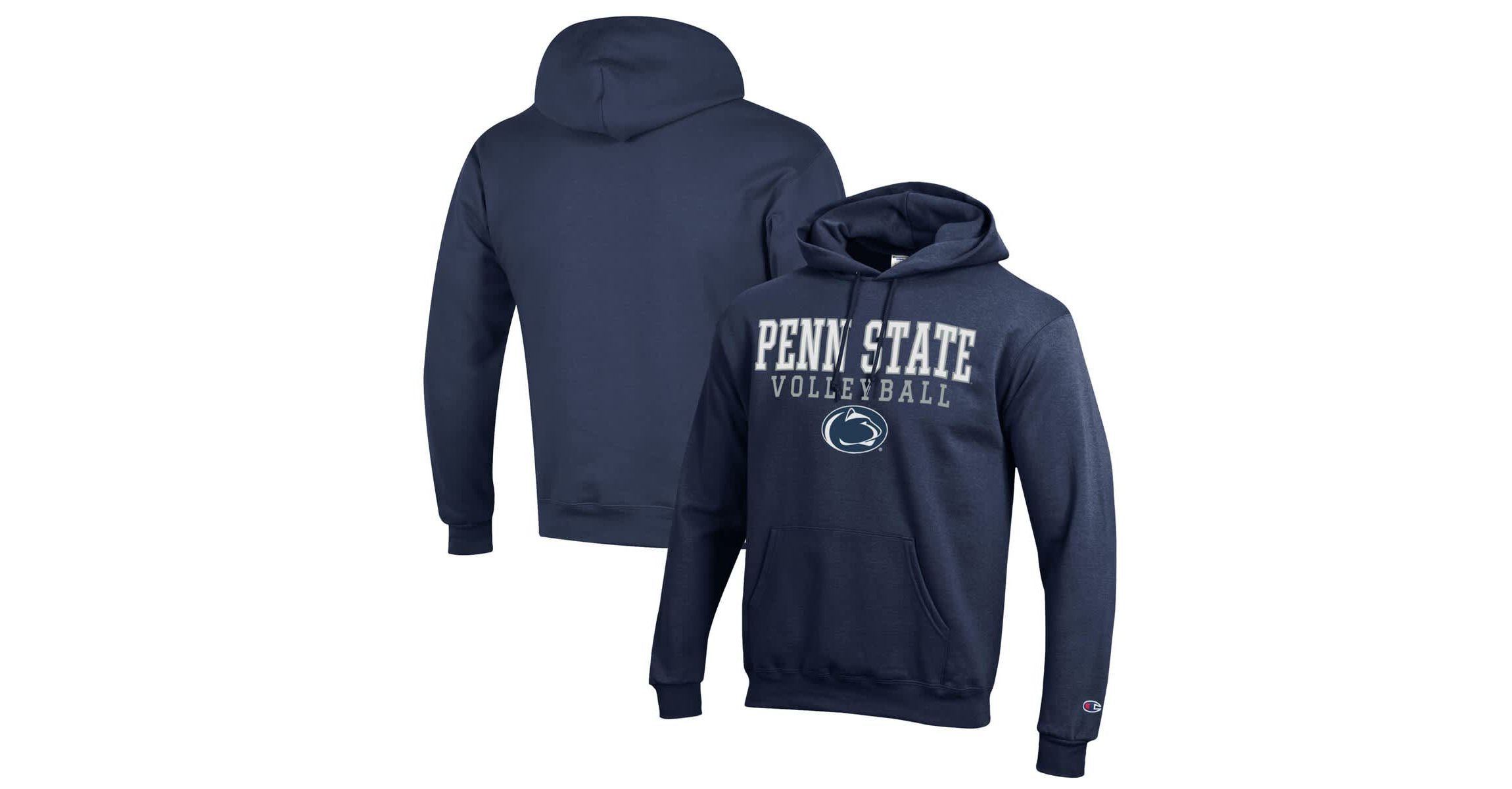 NCAA Penn State Nittany Lions Stack Logo Volleyball Powerblend Pullover Hoodie