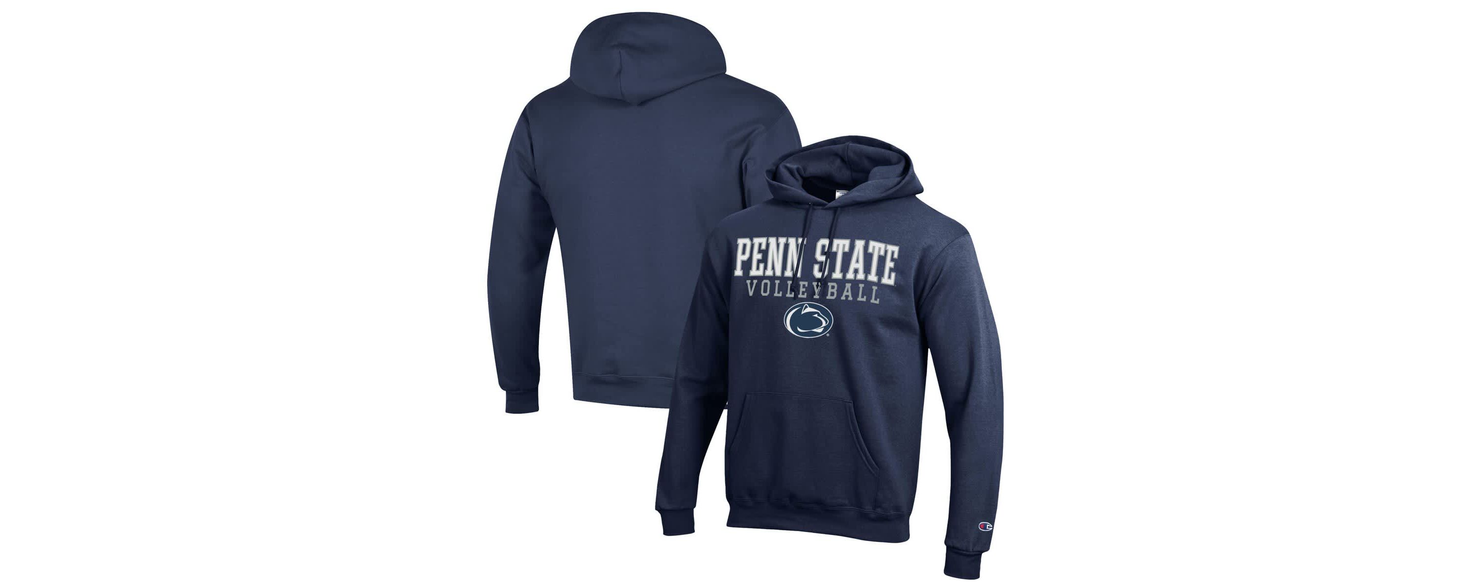 NCAA Penn State Nittany Lions Stack Logo Volleyball Powerblend Pullover Hoodie