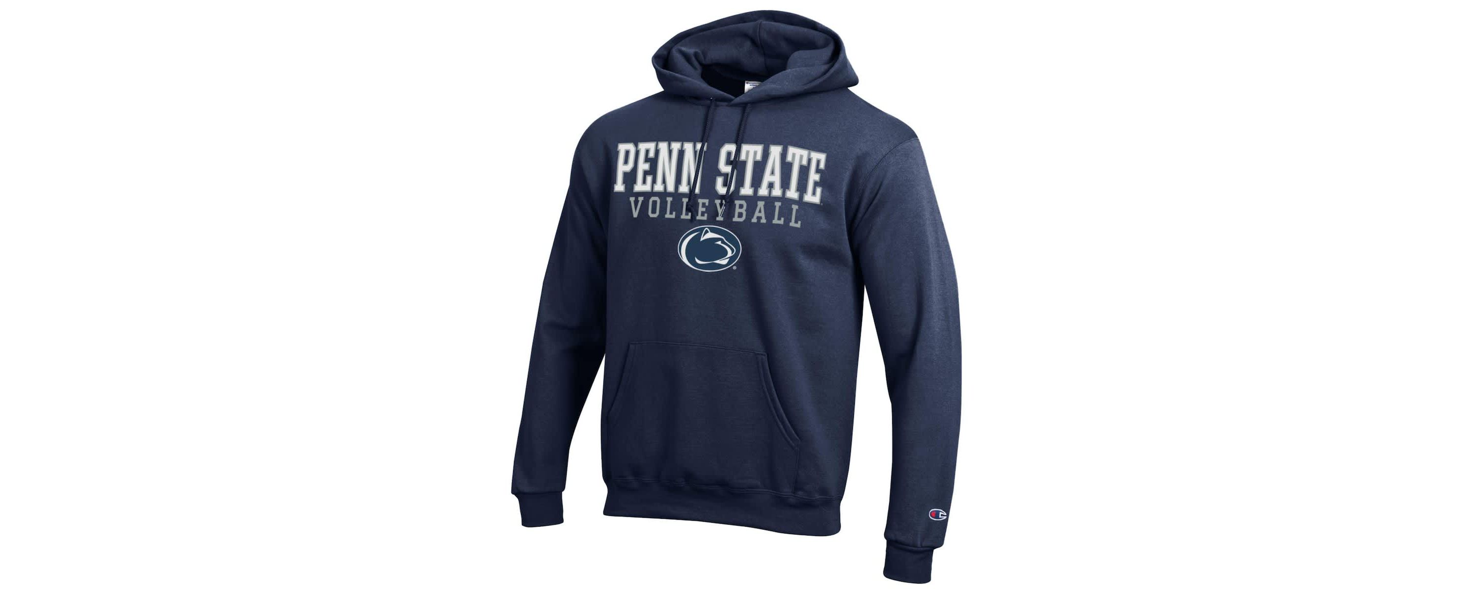 NCAA Penn State Nittany Lions Stack Logo Volleyball Powerblend Pullover Hoodie