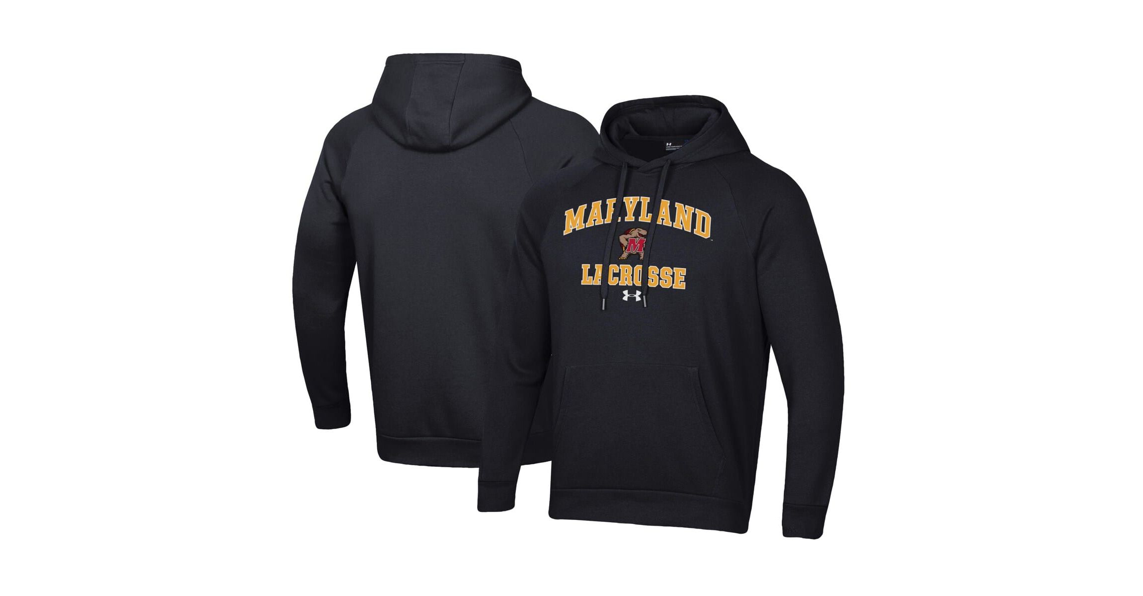 NCAA Under Armour Maryland Terrapins Lacrosse All Day Arch Fleece Pullover Hoodie