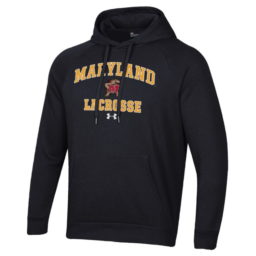 NCAA Under Armour Maryland Terrapins Lacrosse All Day Arch Fleece Pullover Hoodie