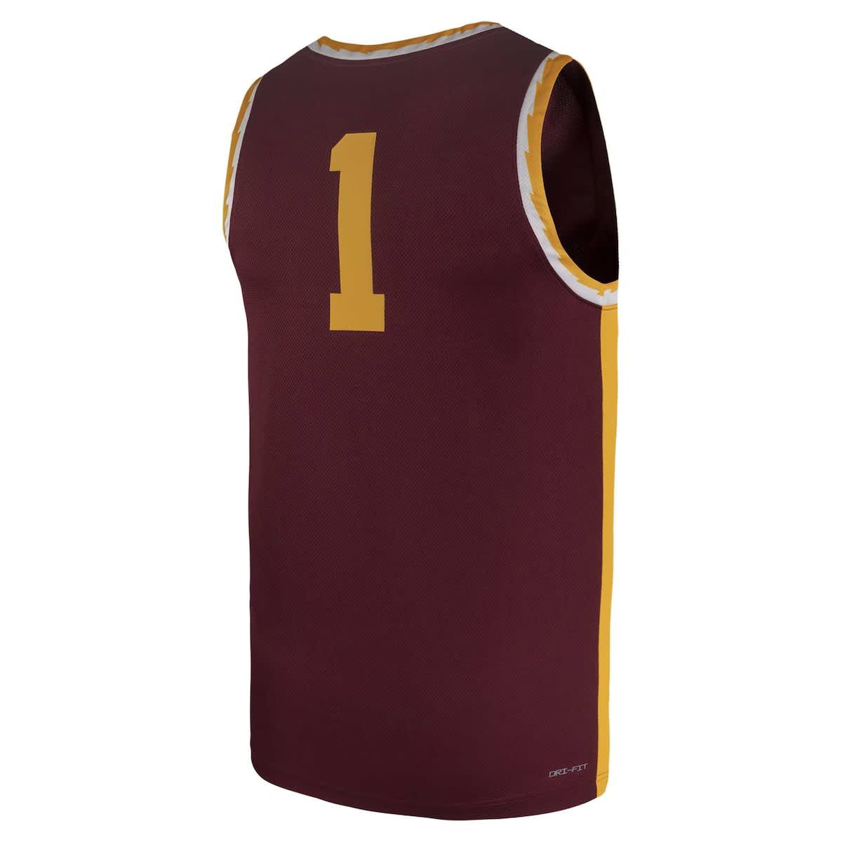 NCAA Nike #1 Minnesota Golden Gophers Team Replica Basketball Jersey