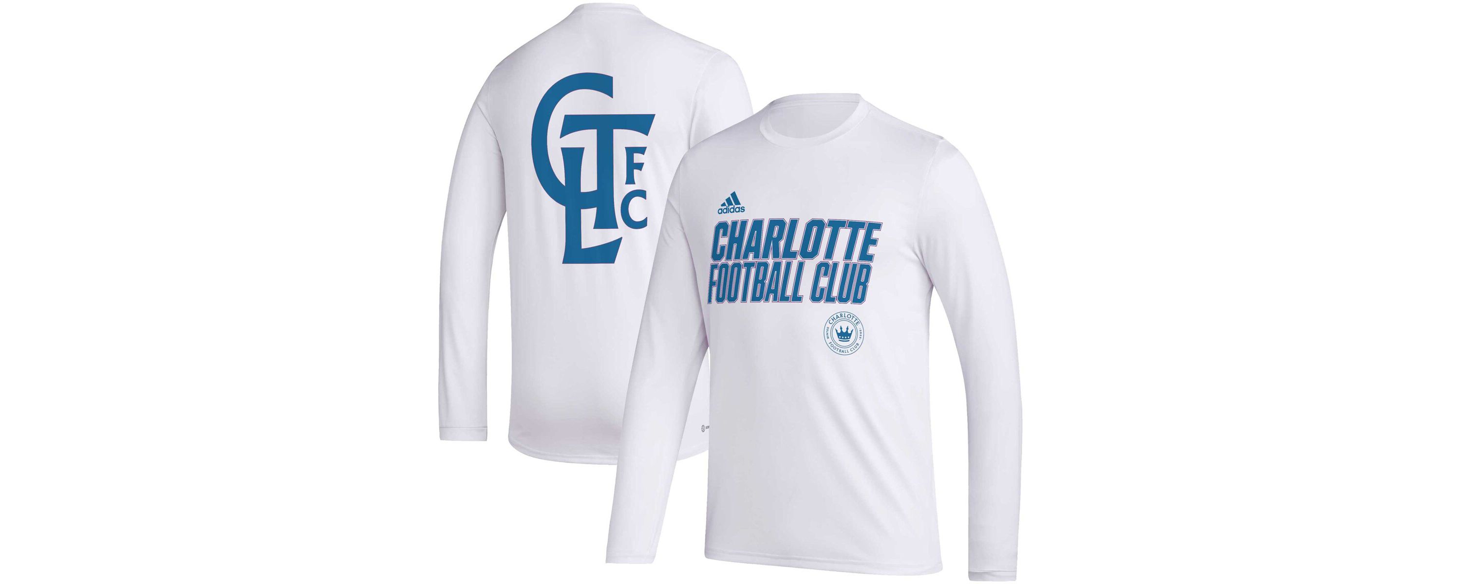 MLS Charlotte FC Jersey Hook AEROREADY Long Sleeve T-Shirt