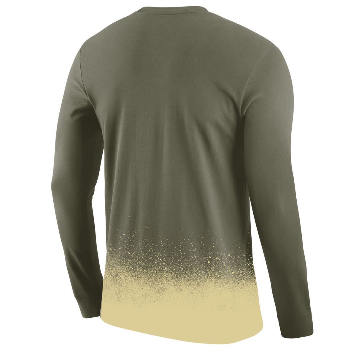 Army Black Knights NCAA Nike Army Knights 1st Armored Division Old Ironsides Rivalry Splatter Long Sleeve T-Shirt